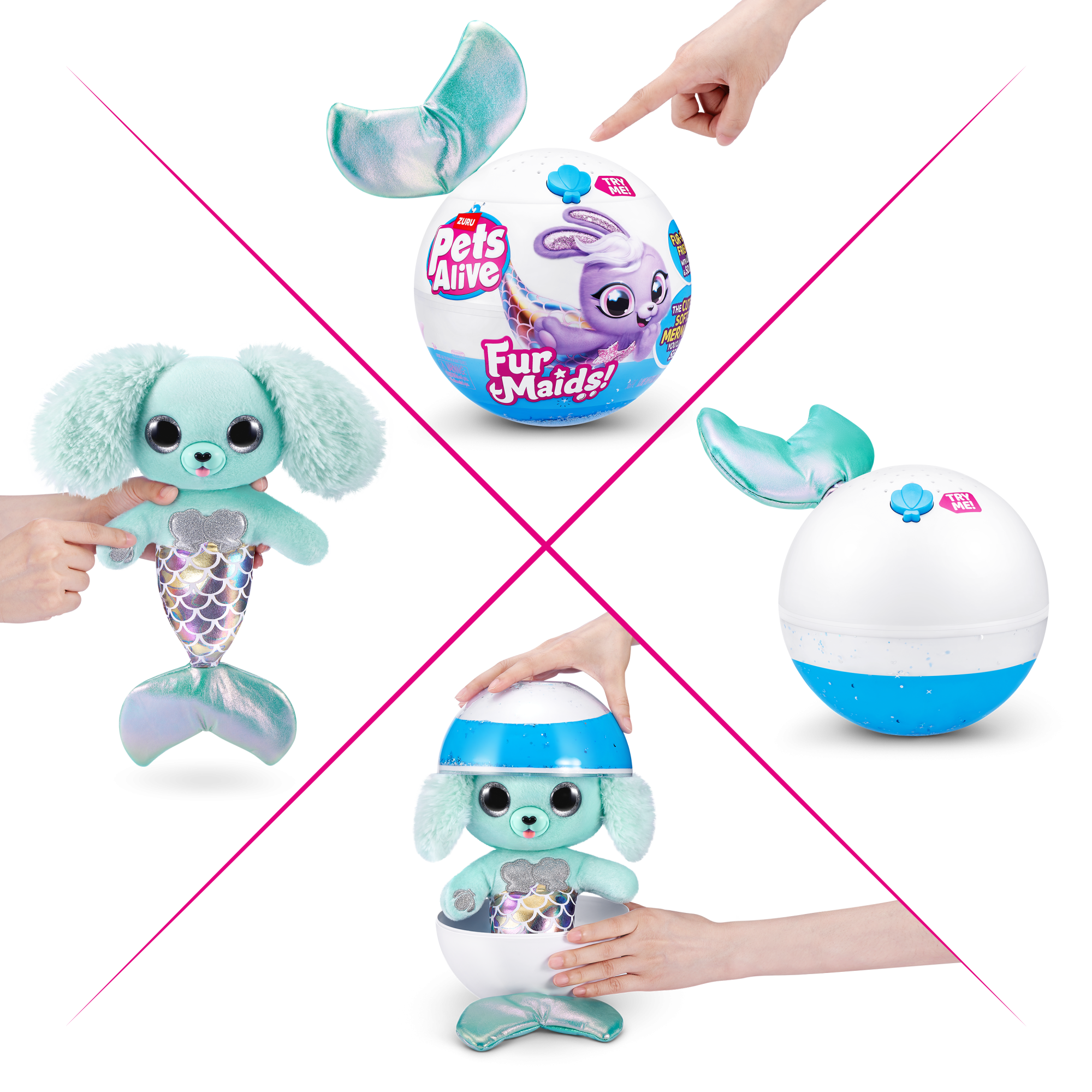 Игровой набор ZURU Pets Alive Furmaids «Шар-сюрприз» в непрозрачной упаковке