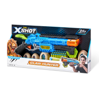 Игровой набор ZURU X-Shot DINO ATTACK Кло Хантер (бластер, 6 мишеней, 24 снаряда)