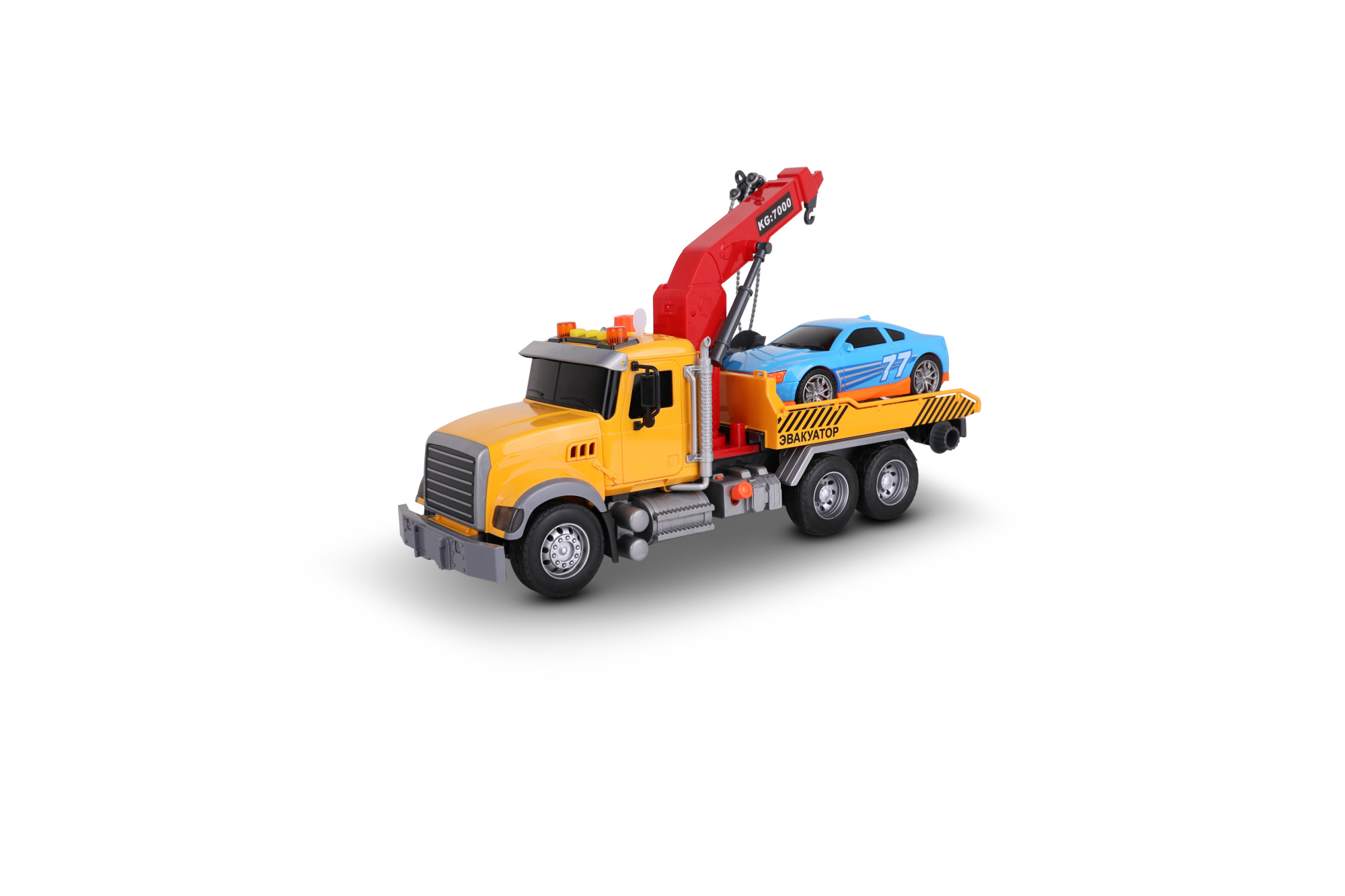 Игрушка-эвакуатор KID ROCKS, масштаб 1:12, со звуком и светом, инерц. механизм Игрушка-эвакуатор KID ROCKS, масштаб 1:12, со звуком и светом, инерц. механизм