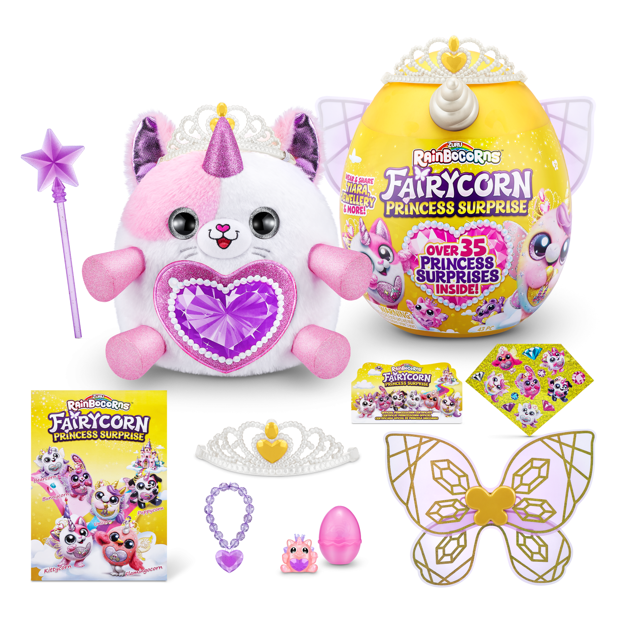 Игровой набор-сюрприз ZURU Rainbocorns Fairycorn Princess S6 с акс. в асс.