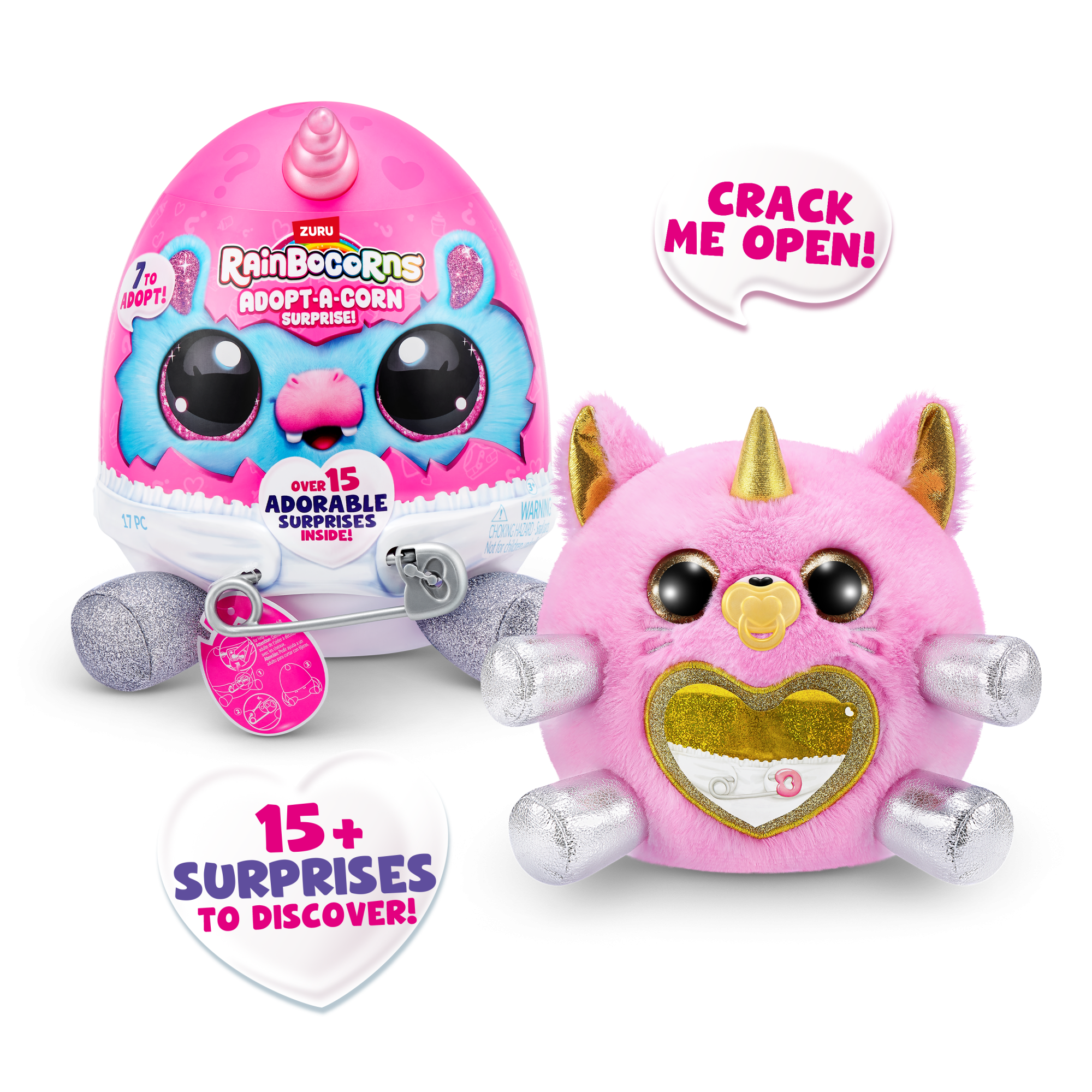 Игровой набор-сюрприз ZURU Rainbocorns Adopt-a-corn  S1 с акс. в асс., малый Игровой набор-сюрприз ZURU Rainbocorns Adopt-a-corn  S1 с акс. в асс., малый