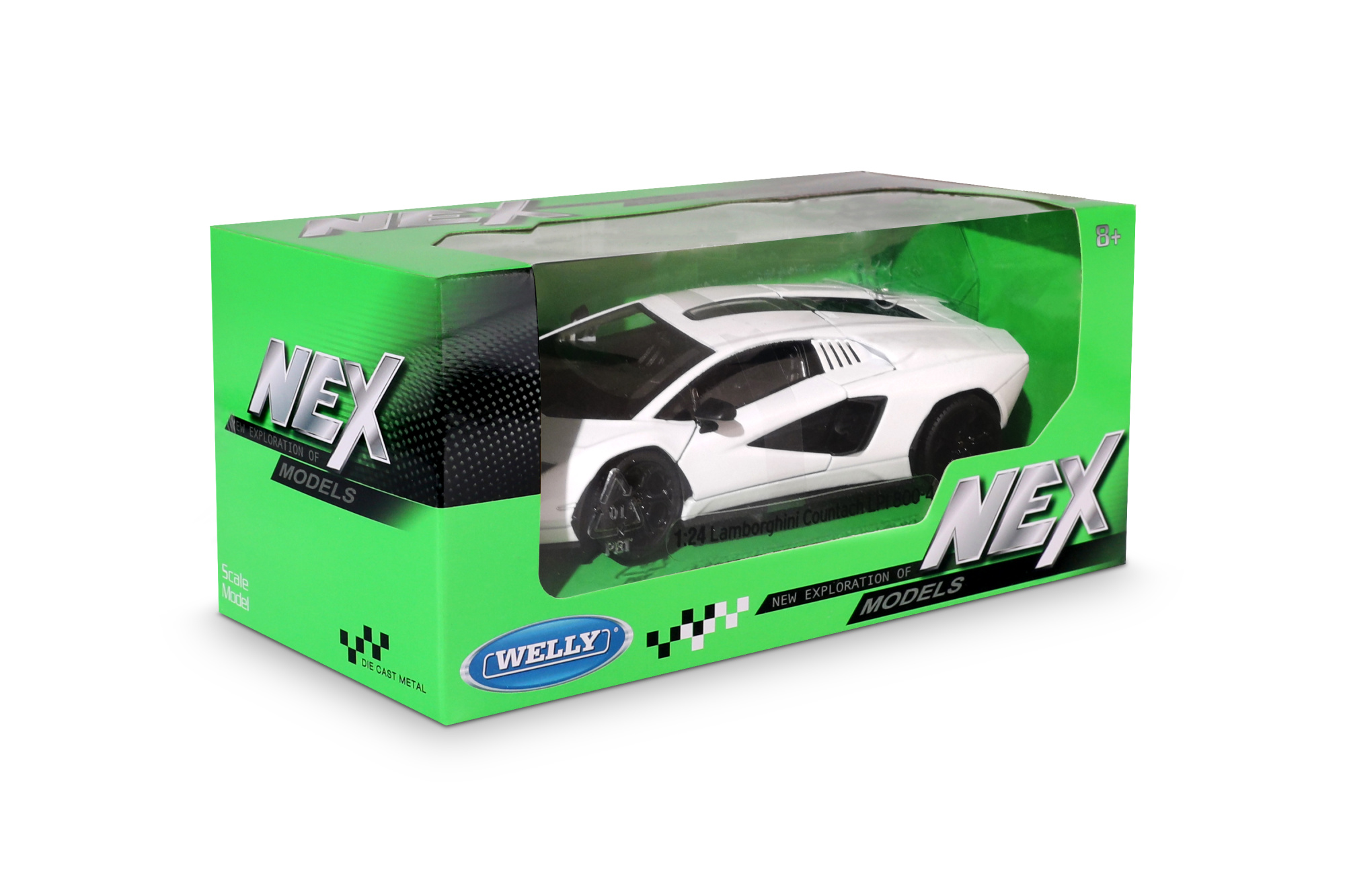 Машинка WELLY 1:24 Lamborghini Countach LPI 800-4, белый