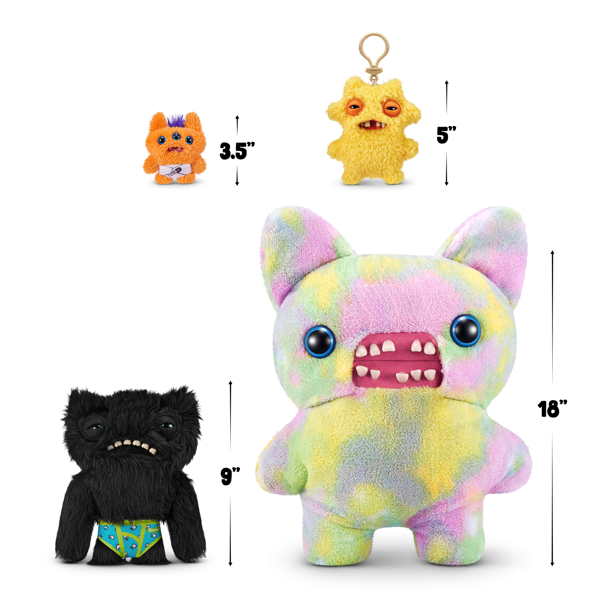 Плюшевая игрушка Zuru Fuggler WIDE EYED WEIRDO - Black