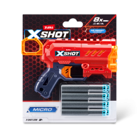 Игровой набор ZURU X-Shot EXCEL Микро v2.0 (бластер, 8 снарядов), дисплей-бокс 12шт.