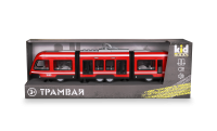 Игрушка-трамвай KID ROCKS, масштаб 1:16,со звуком и светом, инерц. механизм