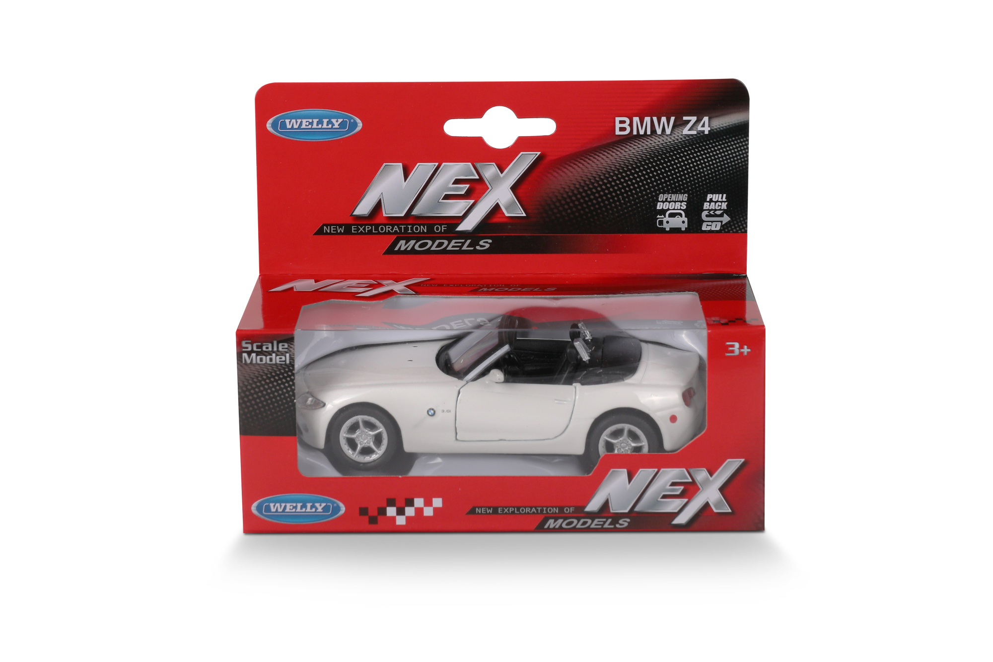 Машинка WELLY 1:38 BMW Z4 Convertible, пруж. мех., цвет в асс.