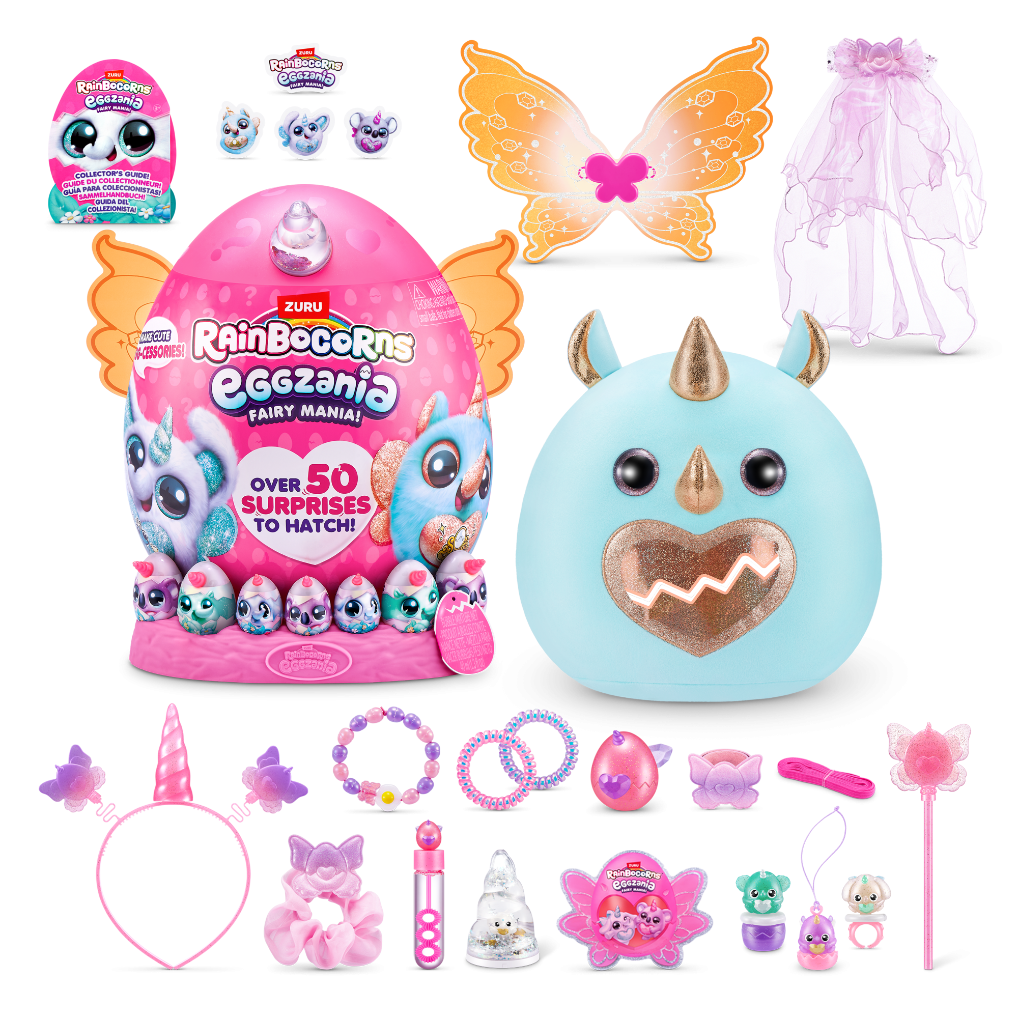 Игровой набор-сюрприз ZURU Rainbocorns Eggzania Fairy Mania S1 с акс. в асс., большой
