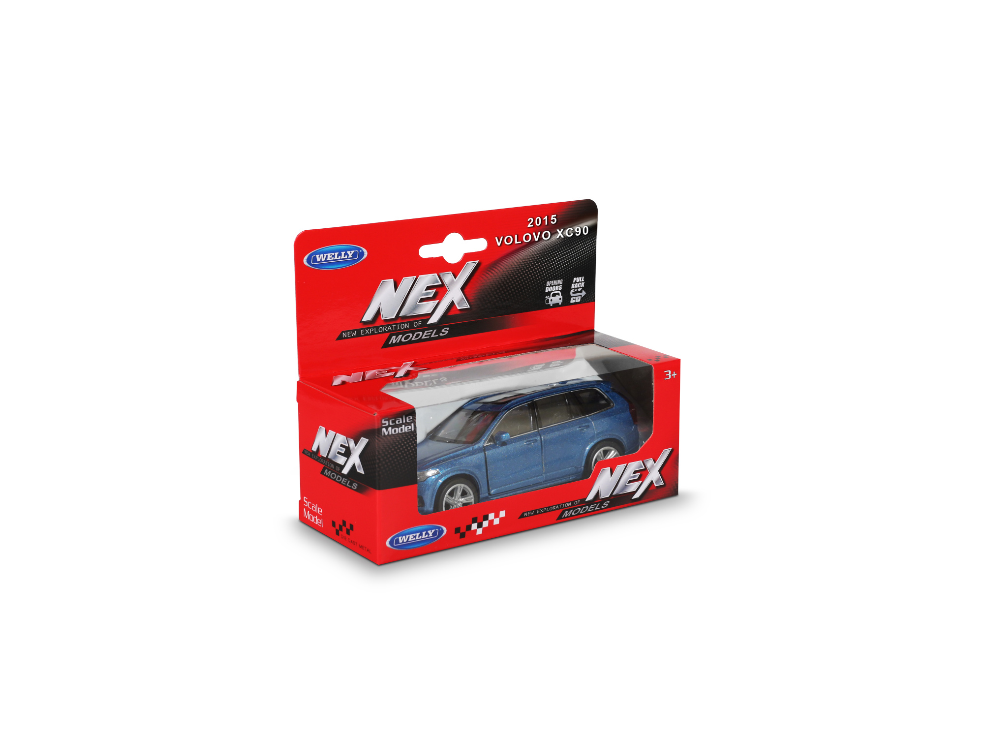 Машинка WELLY 1:38 Volvo XC90 2015, пруж. мех., цвет в асс. Машинка WELLY 1:38 Volvo XC90 2015, пруж. мех., цвет в асс.