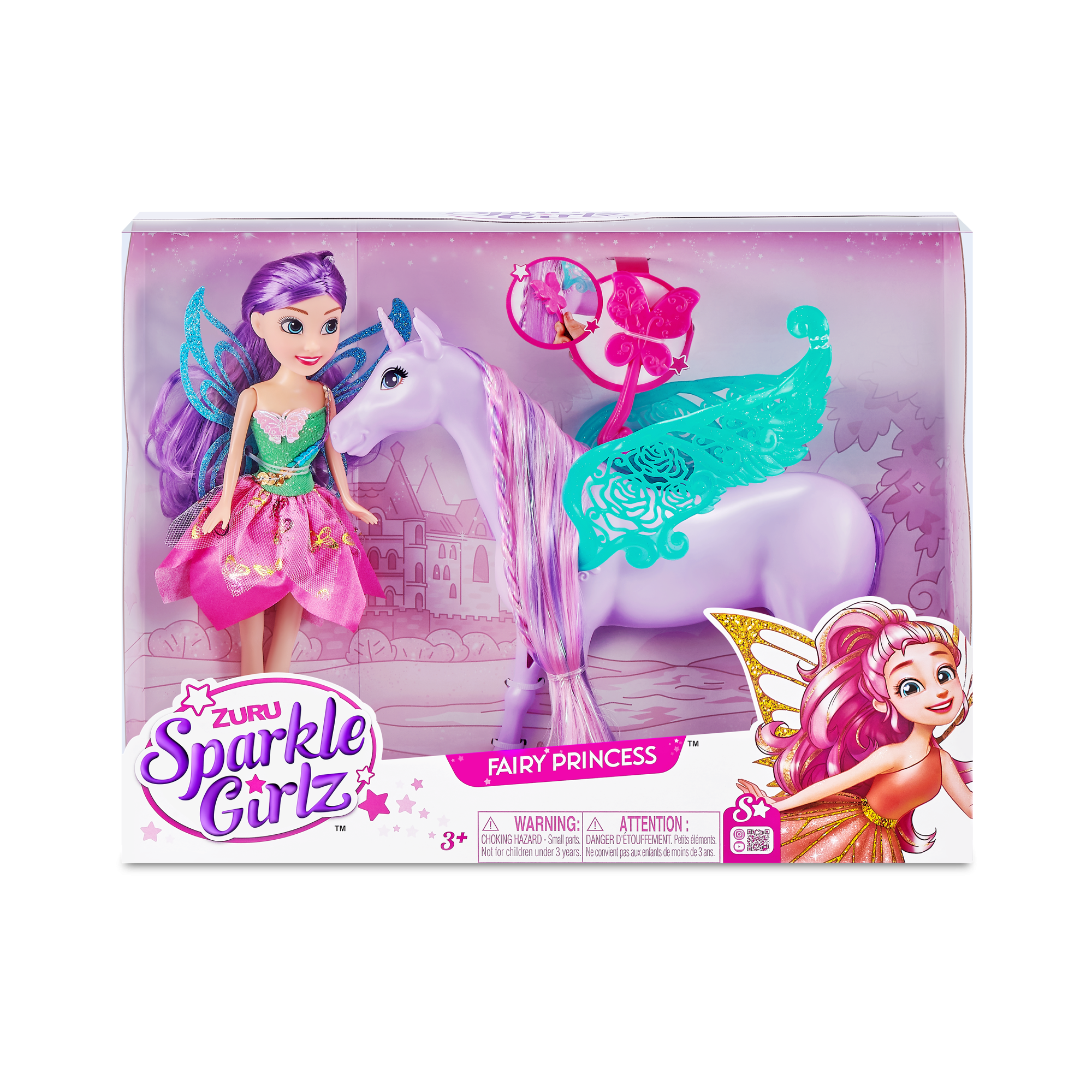 Игровой набор ZURU Sparkle Girlz "Фея и единорог"