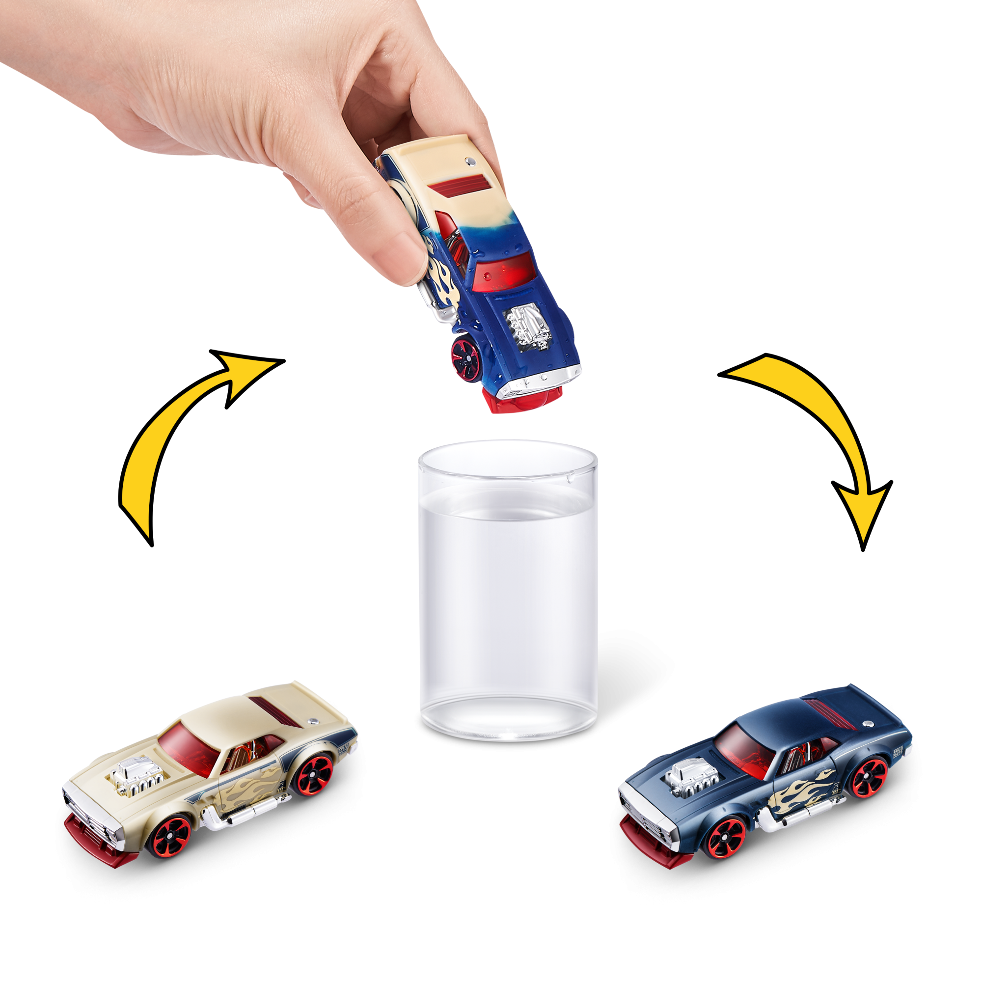 Набор машинок ZURU Metal Machines хамелеон в асс., 3шт.