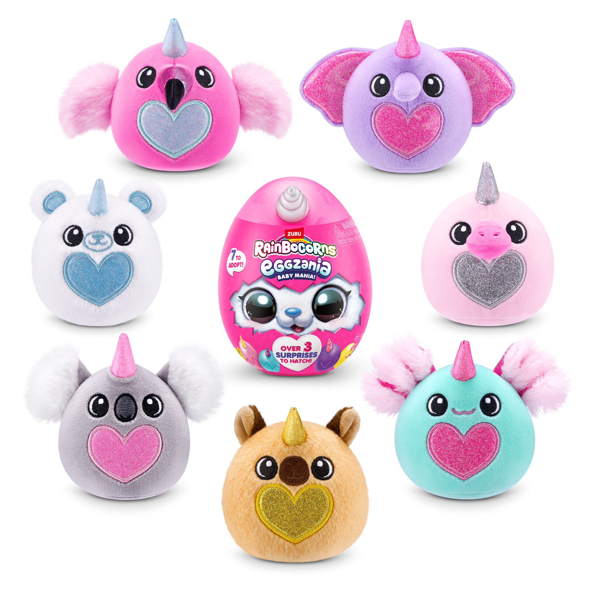 Игровой набор-сюрприз ZURU Rainbocorns Eggzania Baby Mania S1 с акс. в асс.