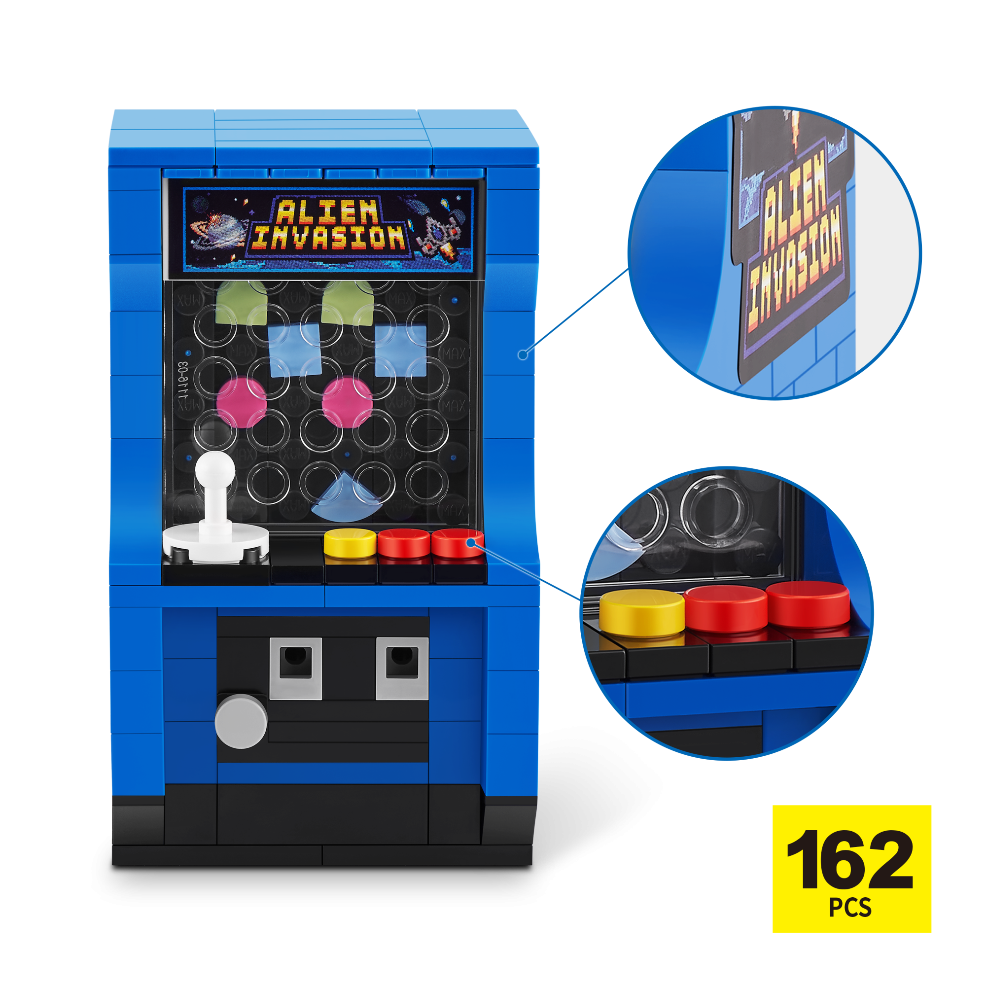 Игровой набор конструктор ZURU MAX Premium Retro Building Bricks Collection (до 221 детали)