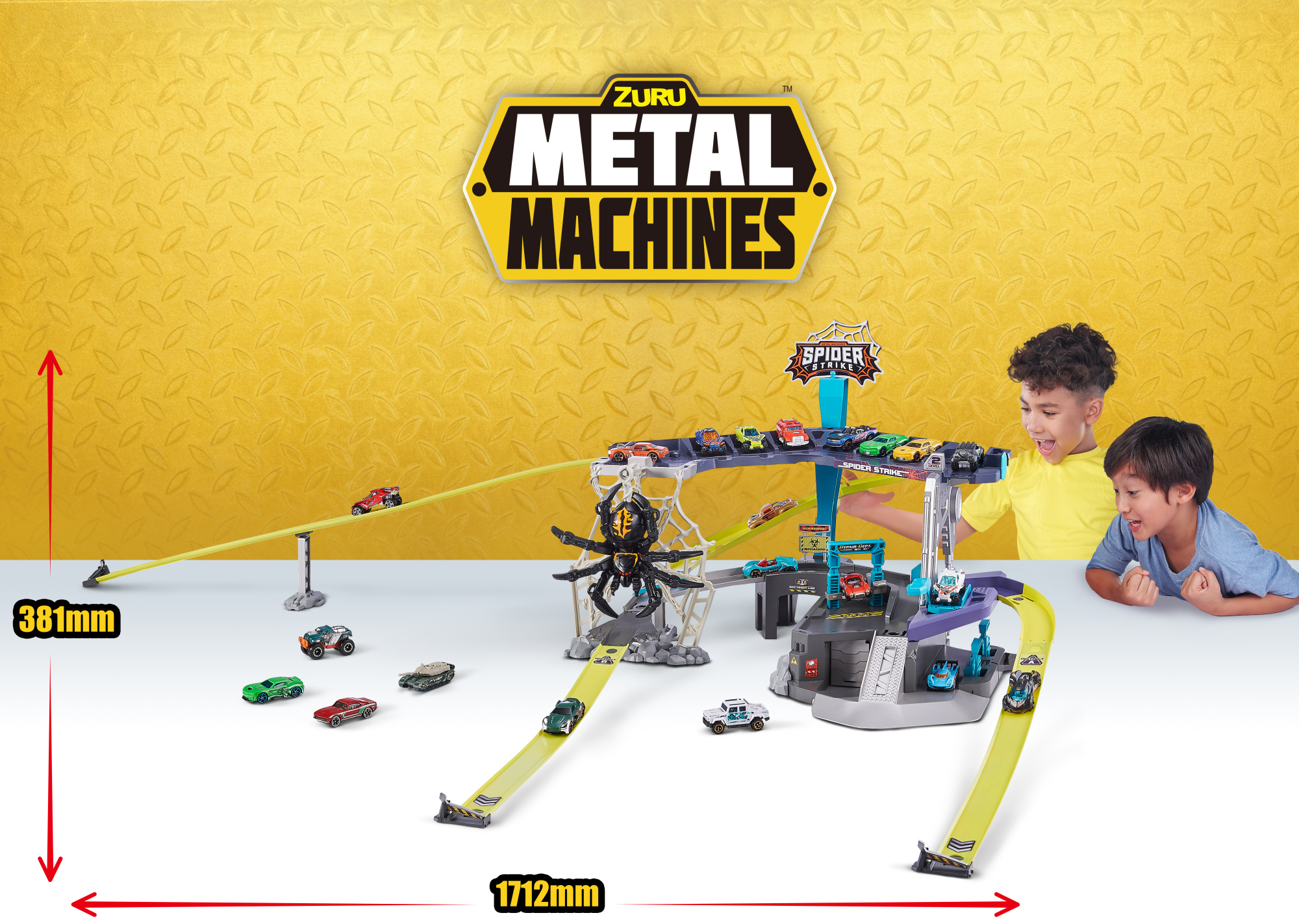Набор ZURU Metal Machines, трек "Атака паука" с машинкой Набор ZURU Metal Machines, трек "Атака паука" с машинкой