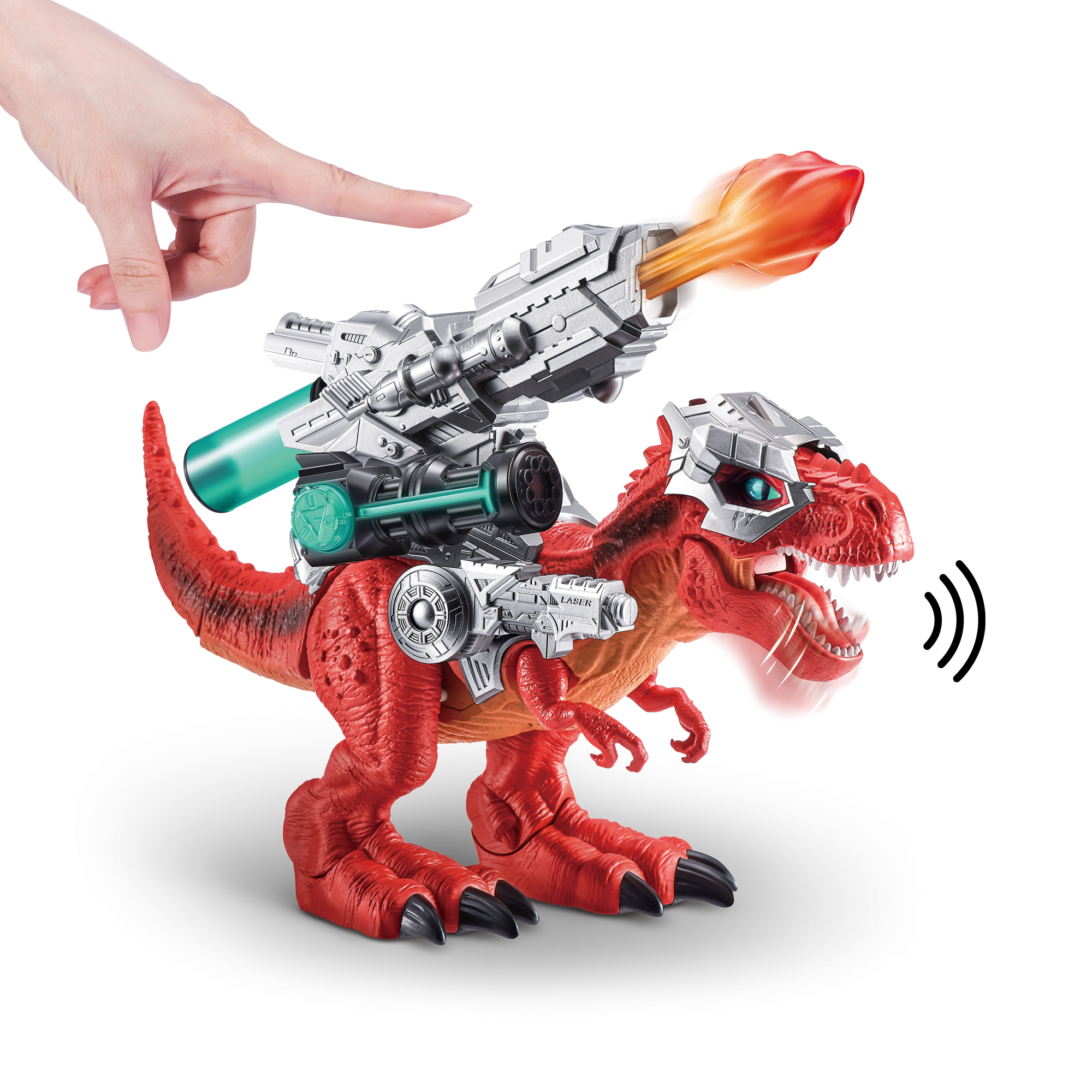 Игрушка ZURU Robo Alive интерактивная Гигантский Боевой Ти-рекс S1