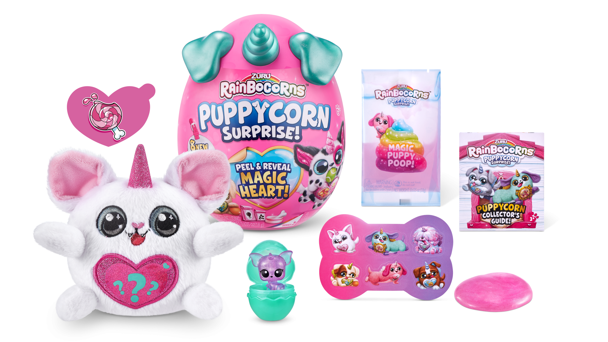 Игровой набор-сюрприз ZURU Rainbocorns Sparkle Puppycorn S4 с акс. в асс., дисплей-бокс 6шт.