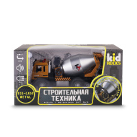 Игрушка-бетономешалка KID ROCKS, масштаб 1:32, со звуком и светом, пружин. механизм