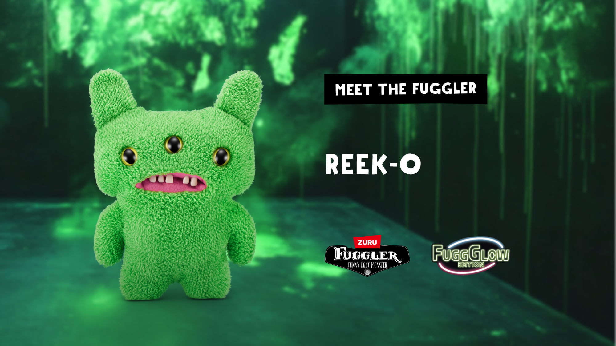 Плюшевая игрушка Zuru Fuggler Glow - Reek - O - Green