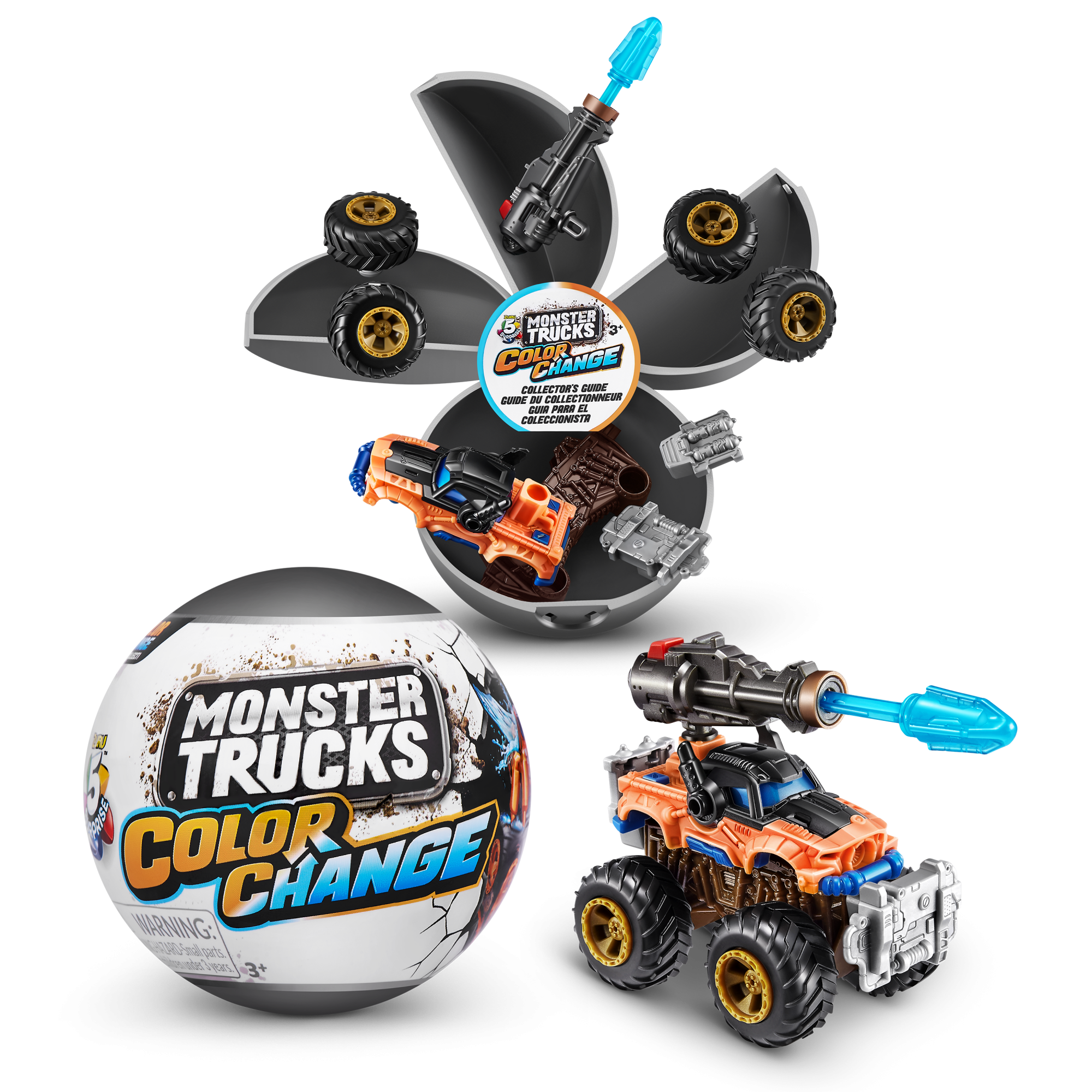 Капсула-сюрприз ZURU 5 Surprise "Монстр-траки" S5 с акс. в асс., дисплей-бокс 12шт.