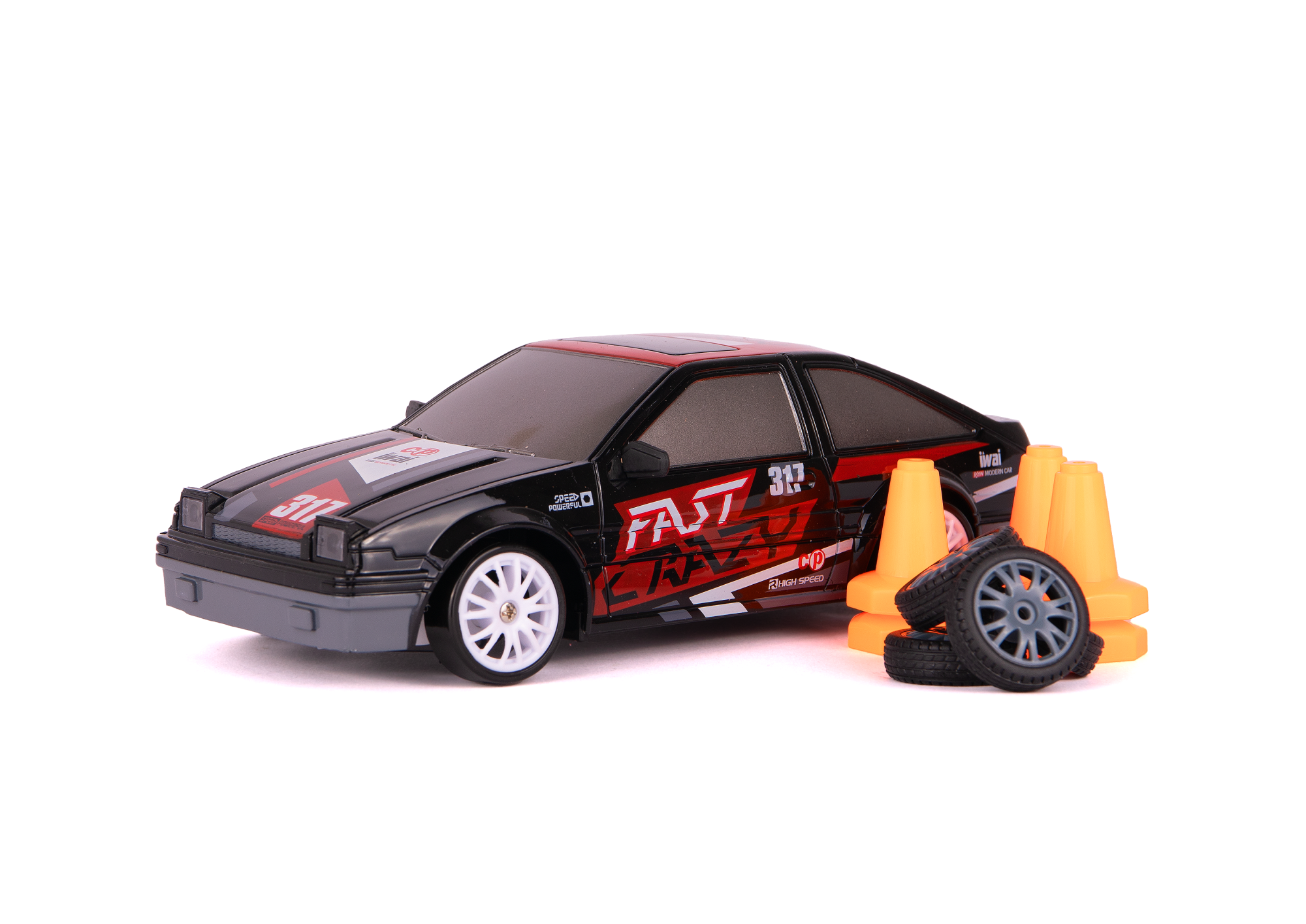 Машинка Р/У Kid Rocks 1:24 Легковая, черный, с аксессуарами