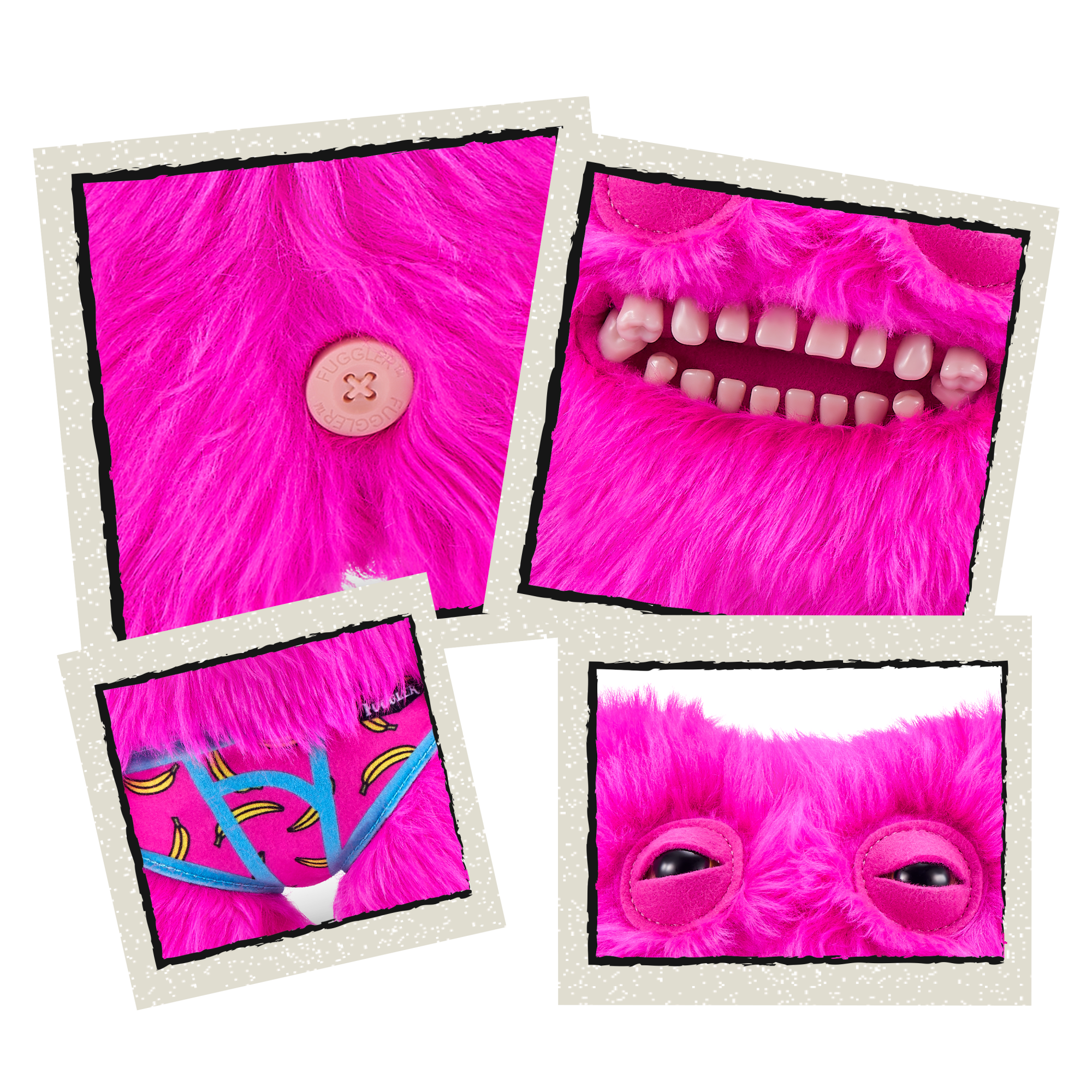 Плюшевая игрушка Zuru Fuggler BF MR BUTTONS PINK