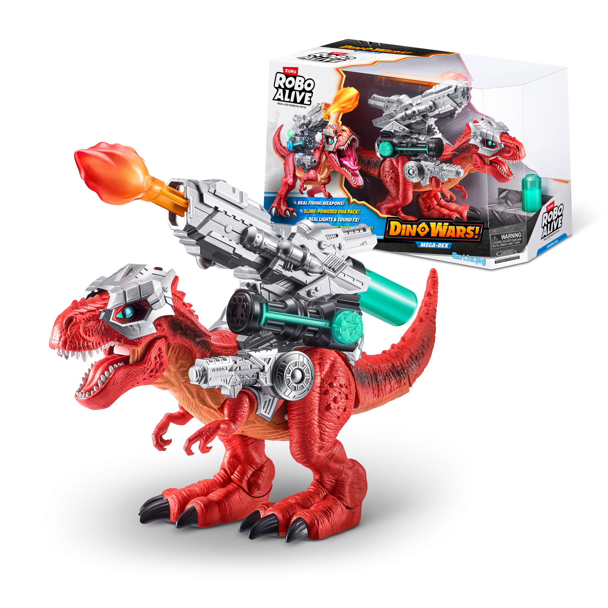 Игрушка ZURU Robo Alive интерактивная Гигантский Боевой Ти-рекс S1