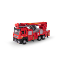 Игрушка-пожарная машина KID ROCKS, масштаб 1:32, со звуком и светом, пружин. механизм