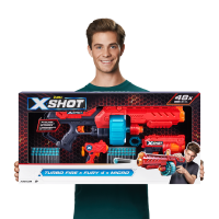 Игровой набор ZURU X-Shot EXCEL Комбо ТРИО (бластеры Турбо Файр + Фьюри + Микро, 48 снарядов)