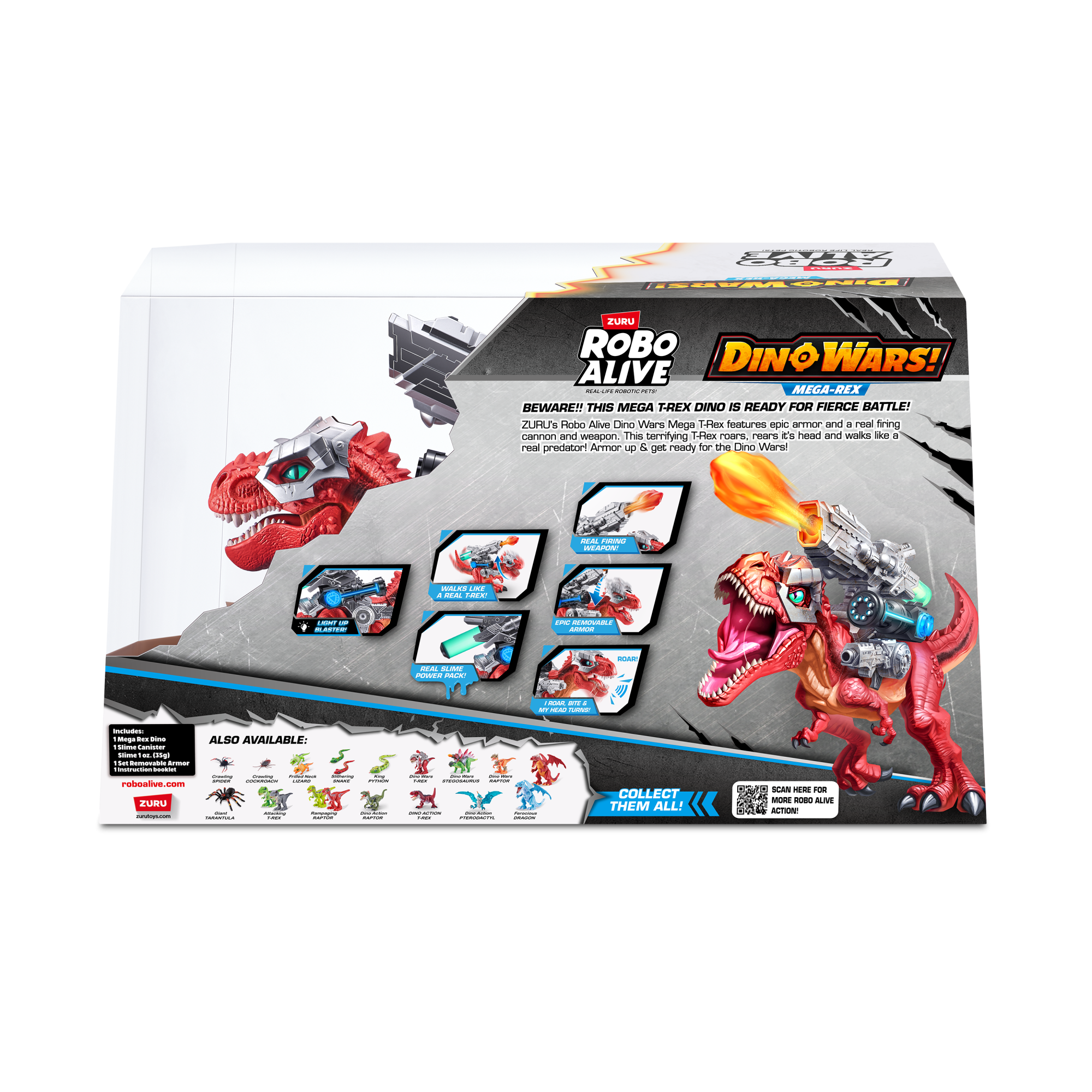 Игрушка ZURU Robo Alive интерактивная Гигантский Боевой Ти-рекс S1