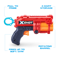 Игровой набор ZURU X-Shot EXCEL Фьюри ДУО (2 бластера, 3 мишени, 16 снарядов)