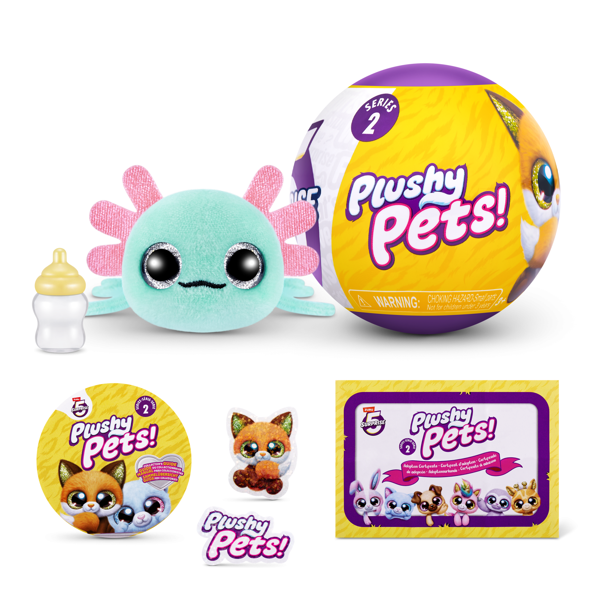 Капсула-сюрприз ZURU 5 Surprise "Плюшевые питомцы" S2 с акс. в асс., дисплей-бокс 12шт.
