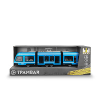 Игрушка-трамвай KID ROCKS, масштаб 1:16,со звуком и светом, инерц. механизм