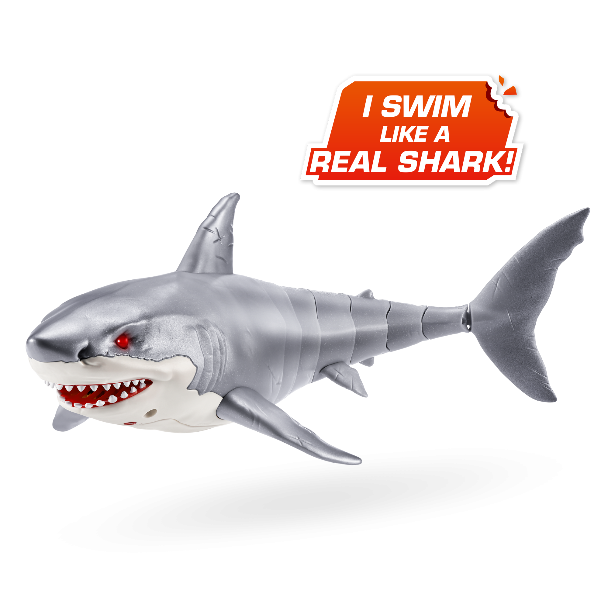 Игрушка ZURU Robo Alive интерактивная Белая акула S1