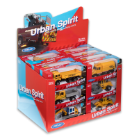 Строительная техника WELLY, 11 см, в асс., дисплей-бокс 24 шт.