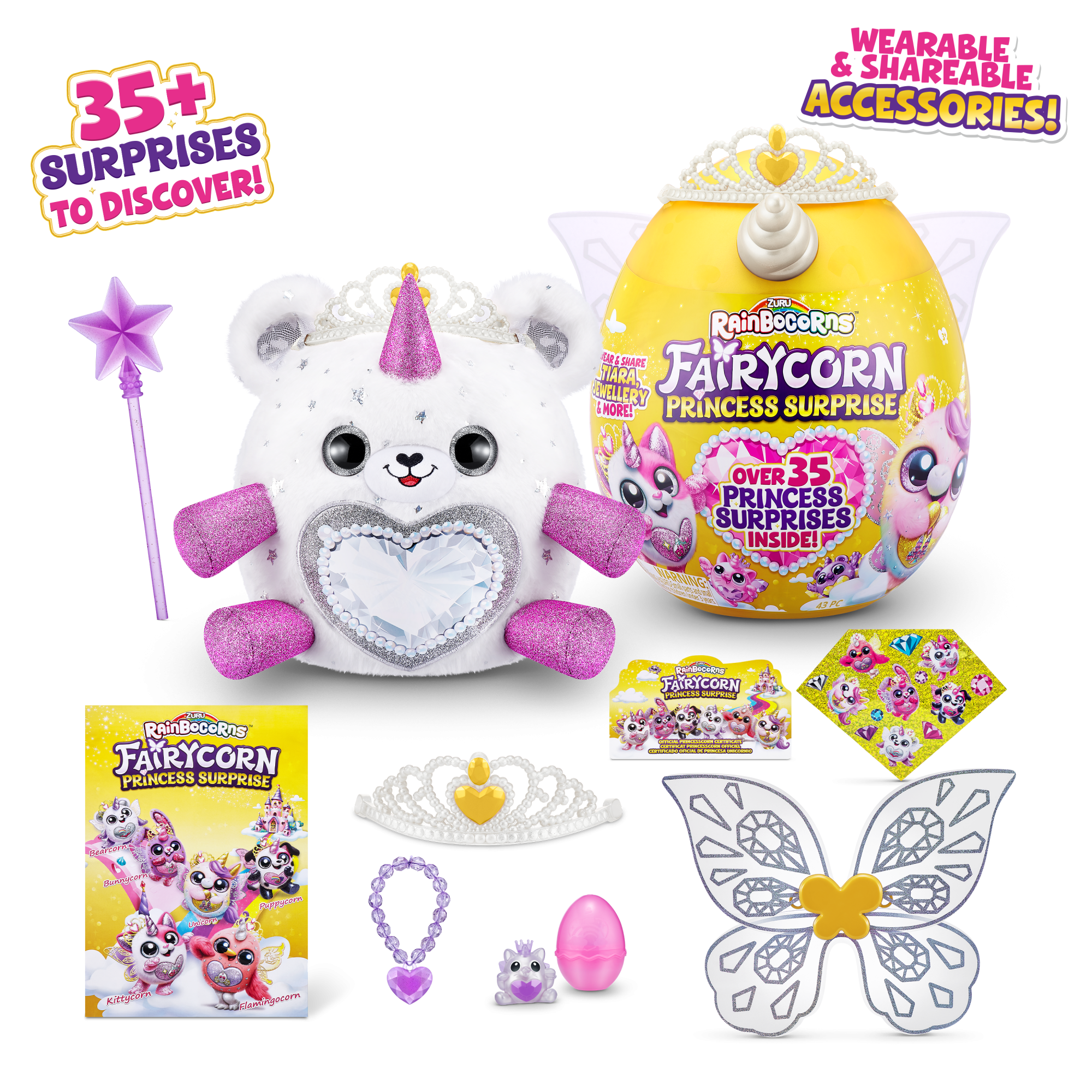 Игровой набор-сюрприз ZURU Rainbocorns Fairycorn Princess S6 с акс. в асс.