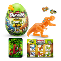 Игровой набор сюрприз в яйце Zuru Smashers Jurassic Light up Dino, с акс., в асс.