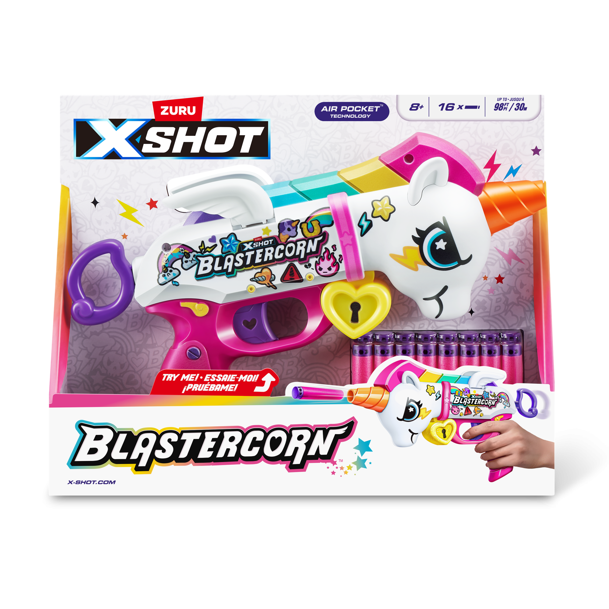 Игровой набор ZURU X-Shot Blastercorn 16 снарядов