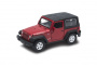 Машинка WELLY 1:38 Jeep Wrangler Rubicon 2007, пруж. мех., цвет в асс.