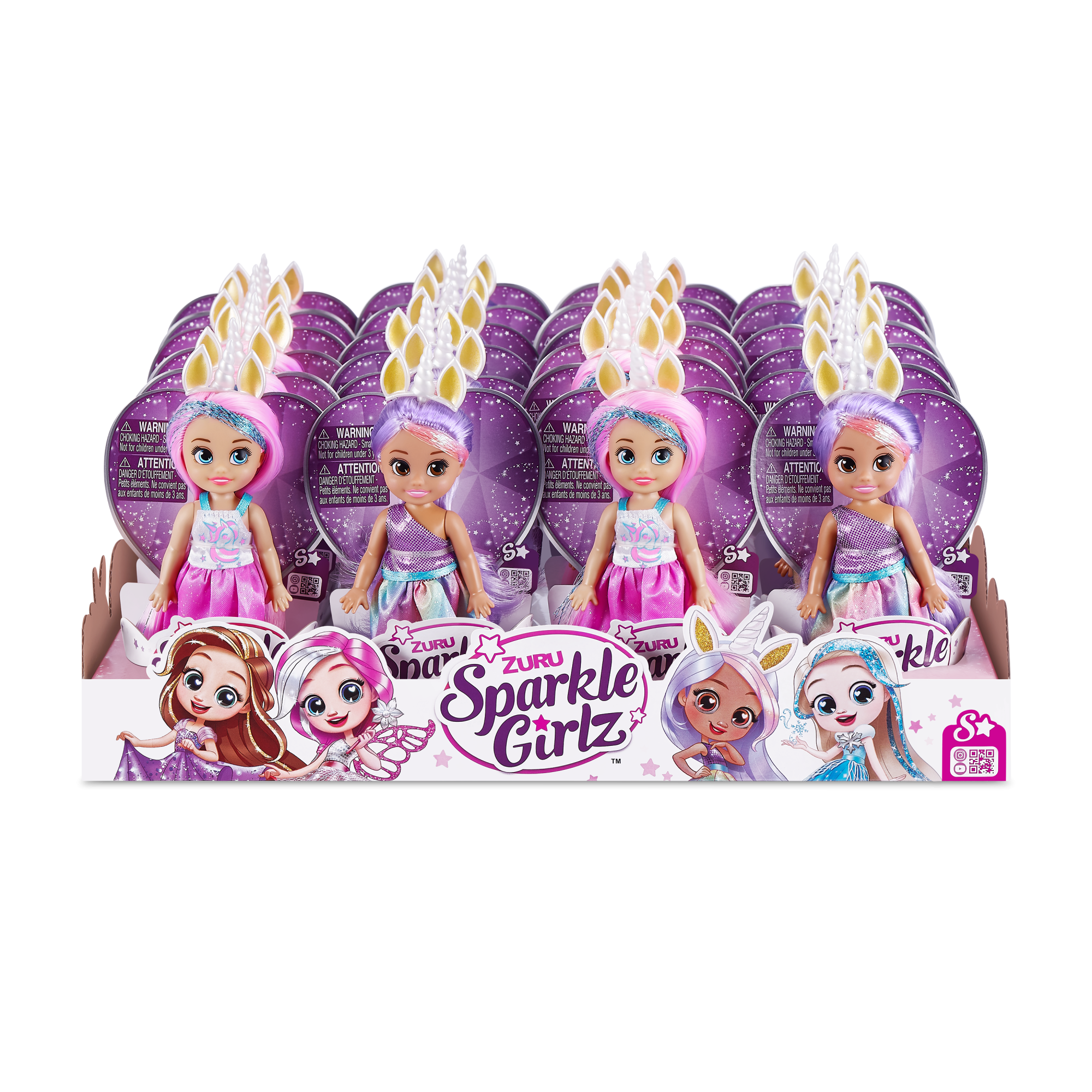 Мини-кукла ZURU Sparkle Girlz "Принцесса единорогов" в асс., дисплей-бокс 24шт.