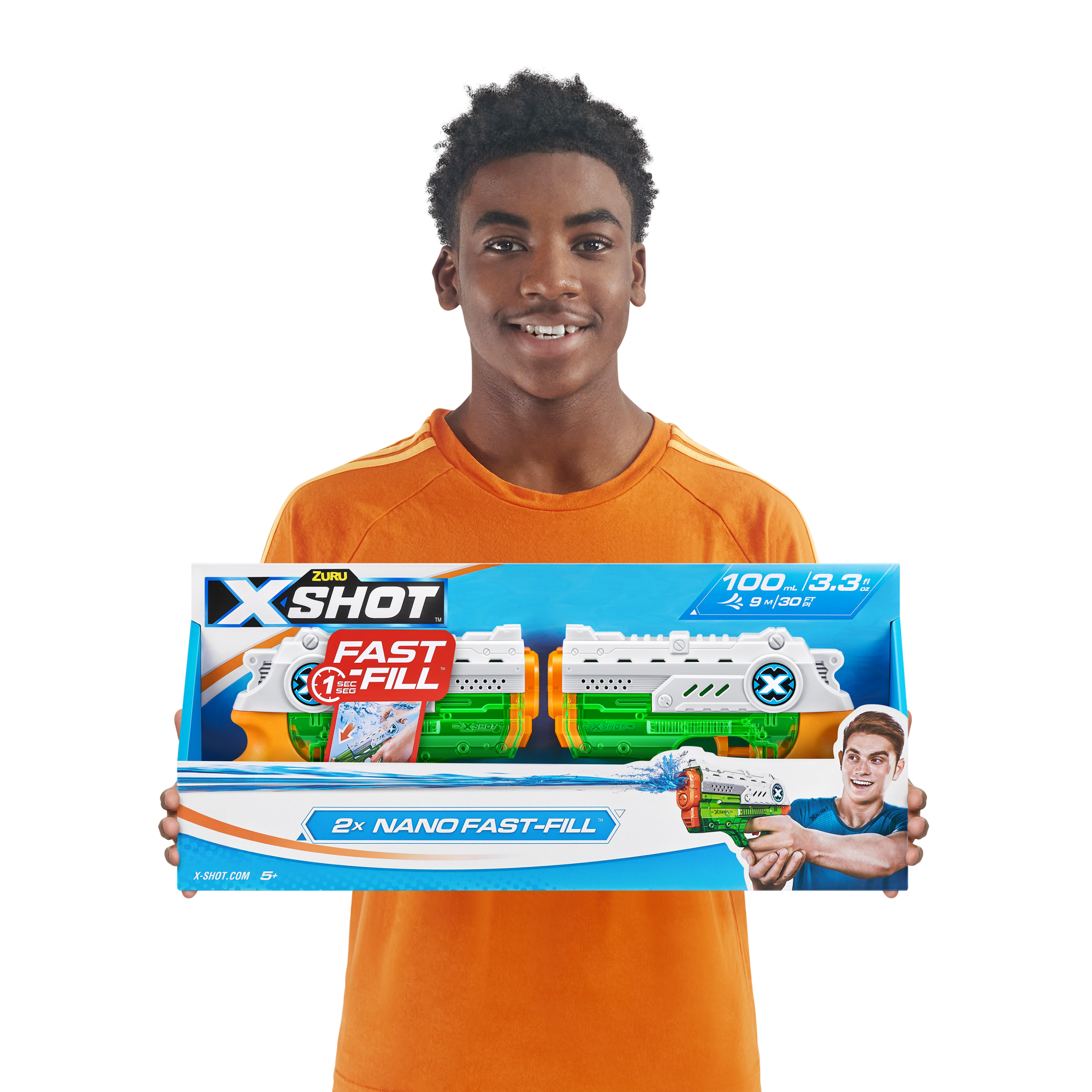 Бластер водный ZURU X-Shot Water FAST-FILL Нано ДУО (2 бластера)