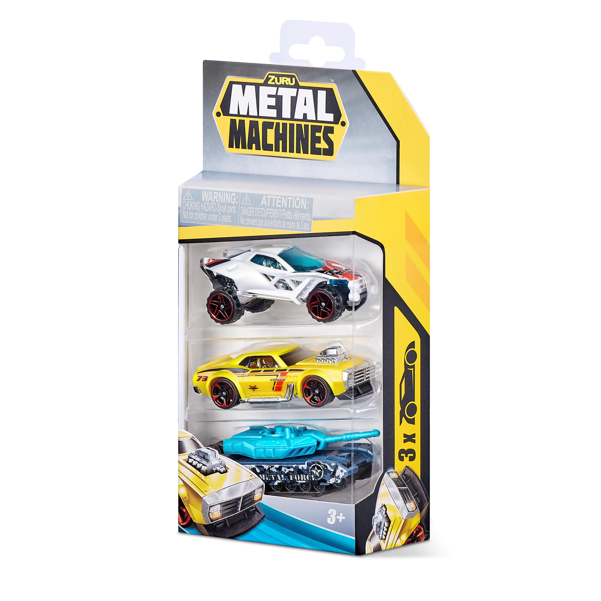 Набор машинок ZURU Metal Machines в асс., 3шт.