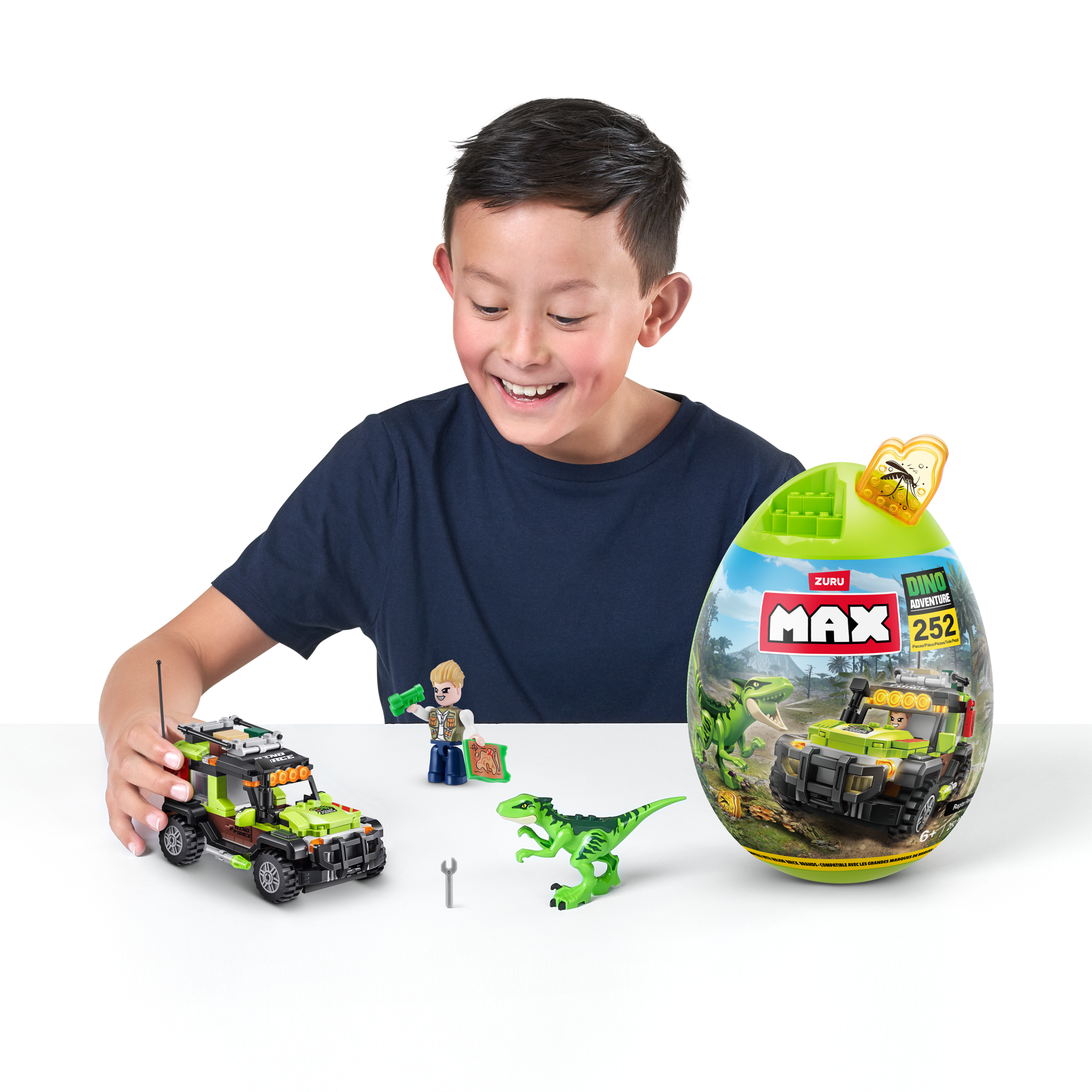 Конструктор ZURU MAX "Дино-Приключения" S1, 252 дет.