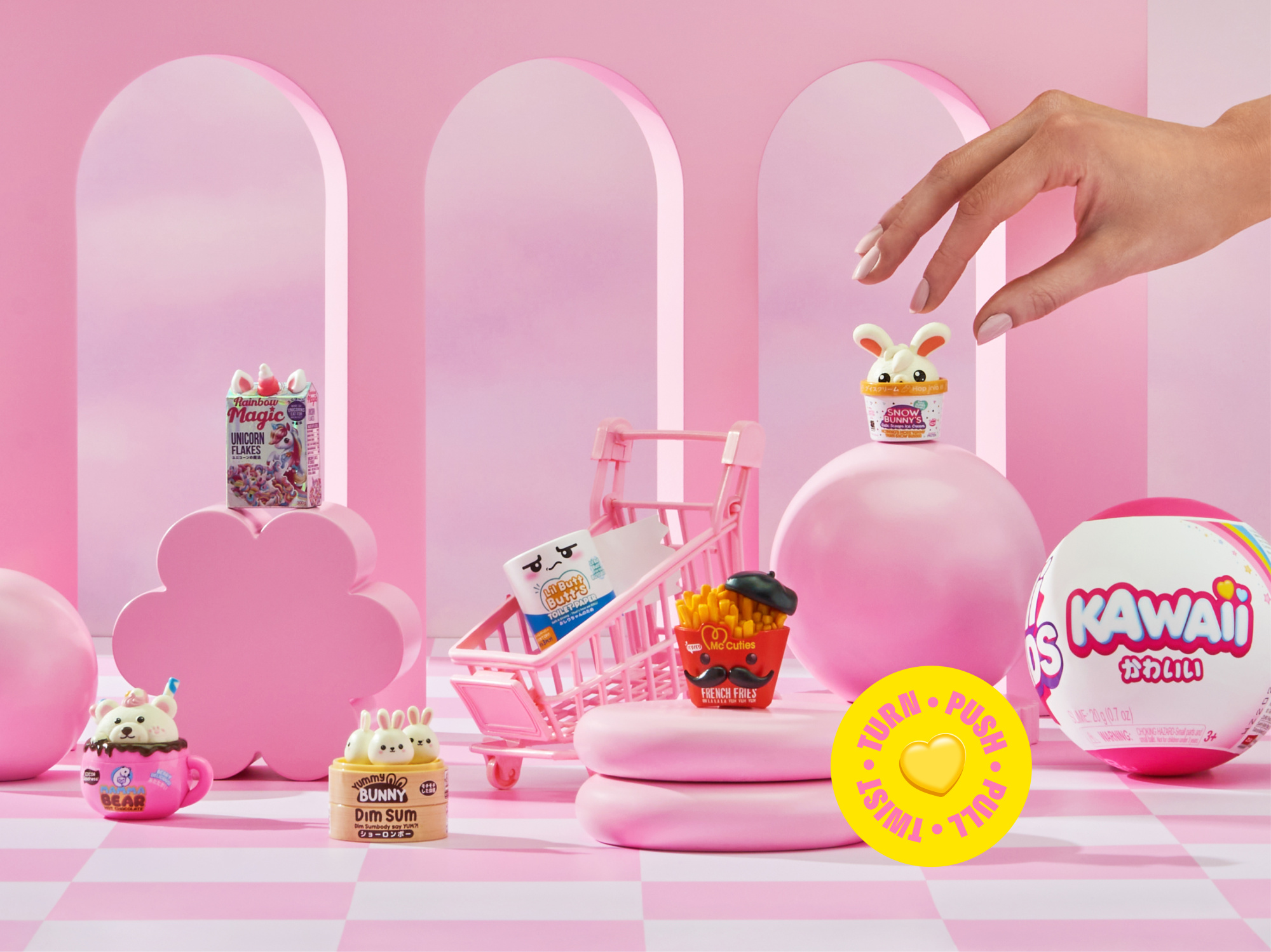 Игровой набор ZURU Mini Brands Kawaii Capsule «Шар-сюрприз» в непрозрачной упаковке