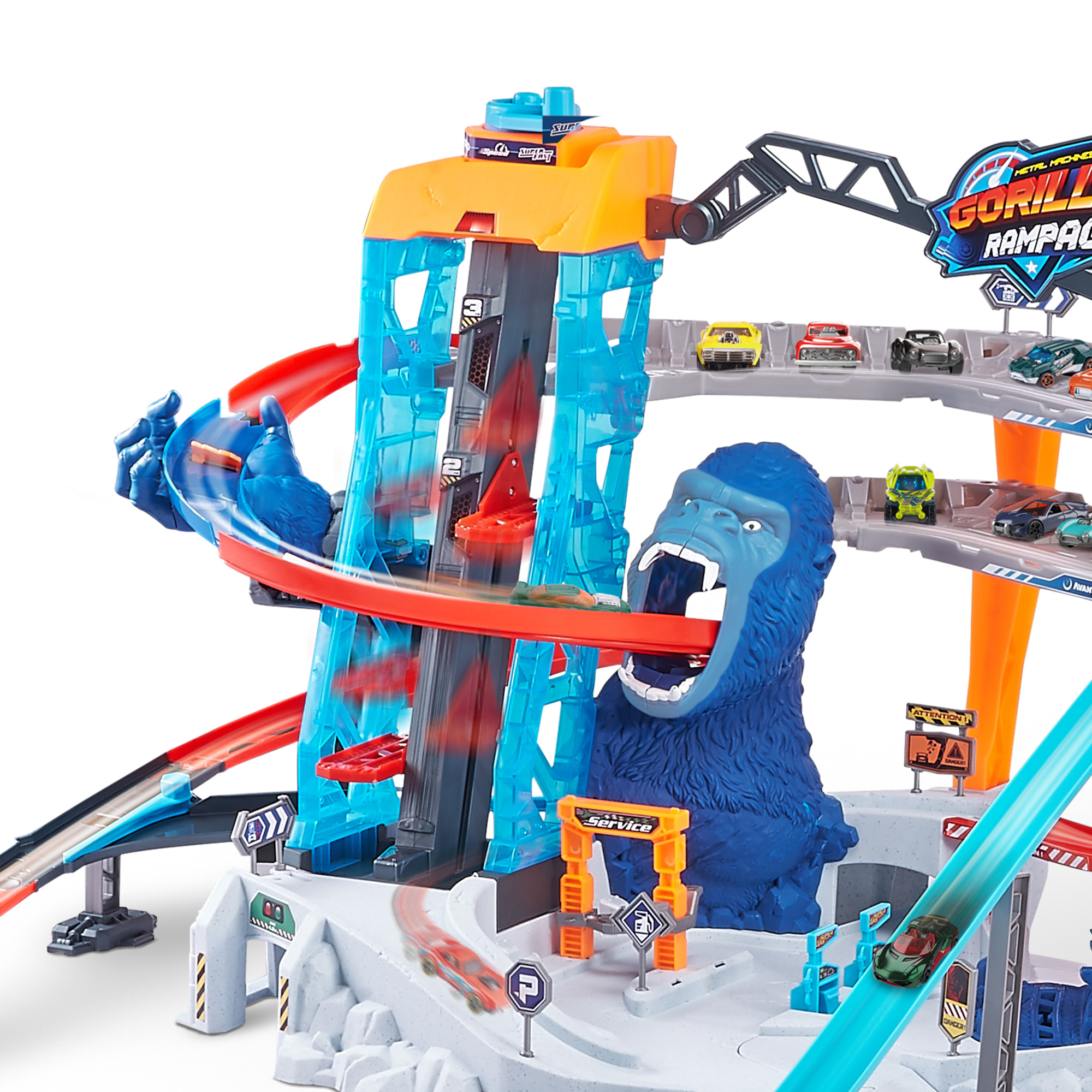 Набор ZURU Metal Machines, трек "Атака гориллы" с машинкой S1, средний