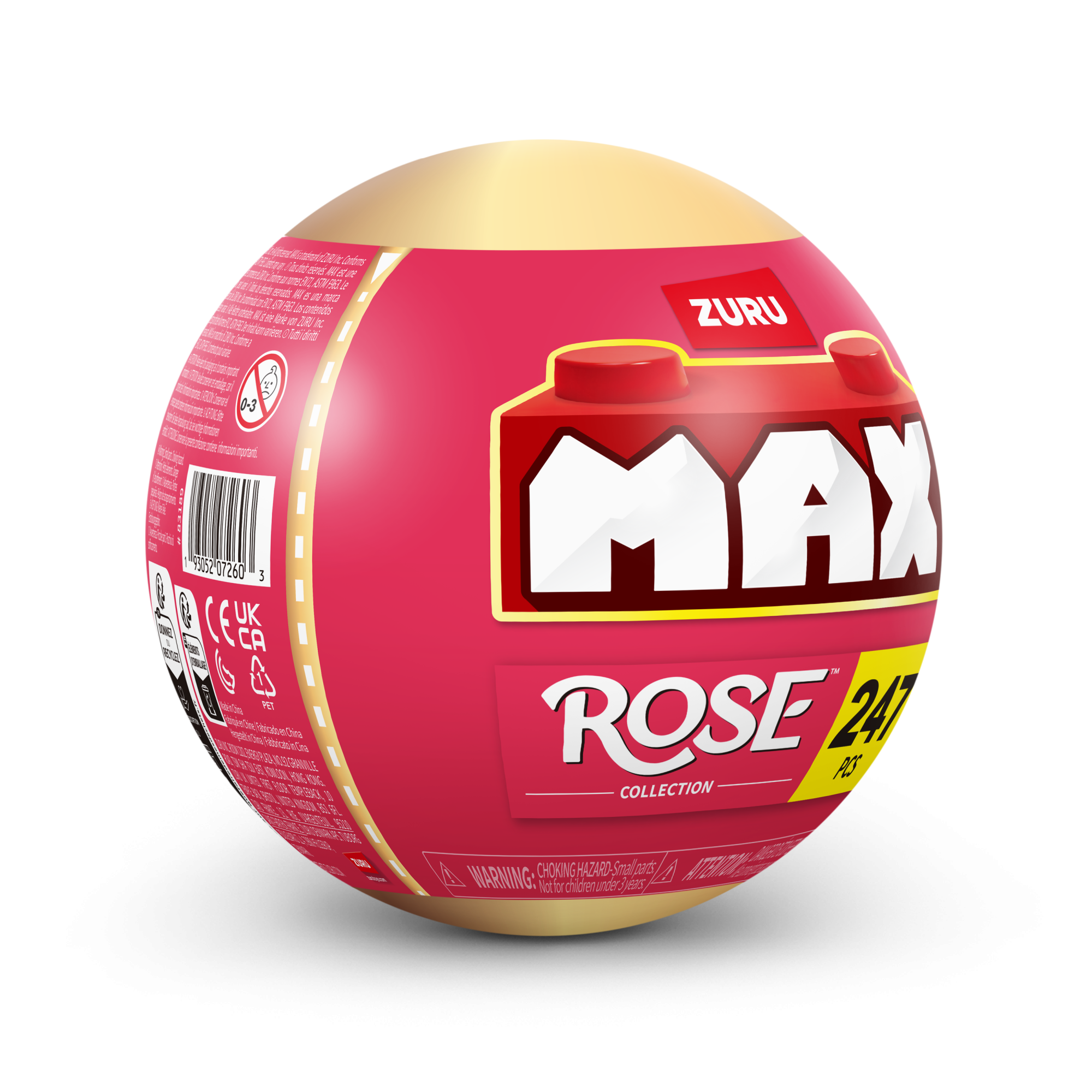 Игровой набор конструктор ZURU MAX Premium Rose Building Bricks Collection (до 247 деталей)