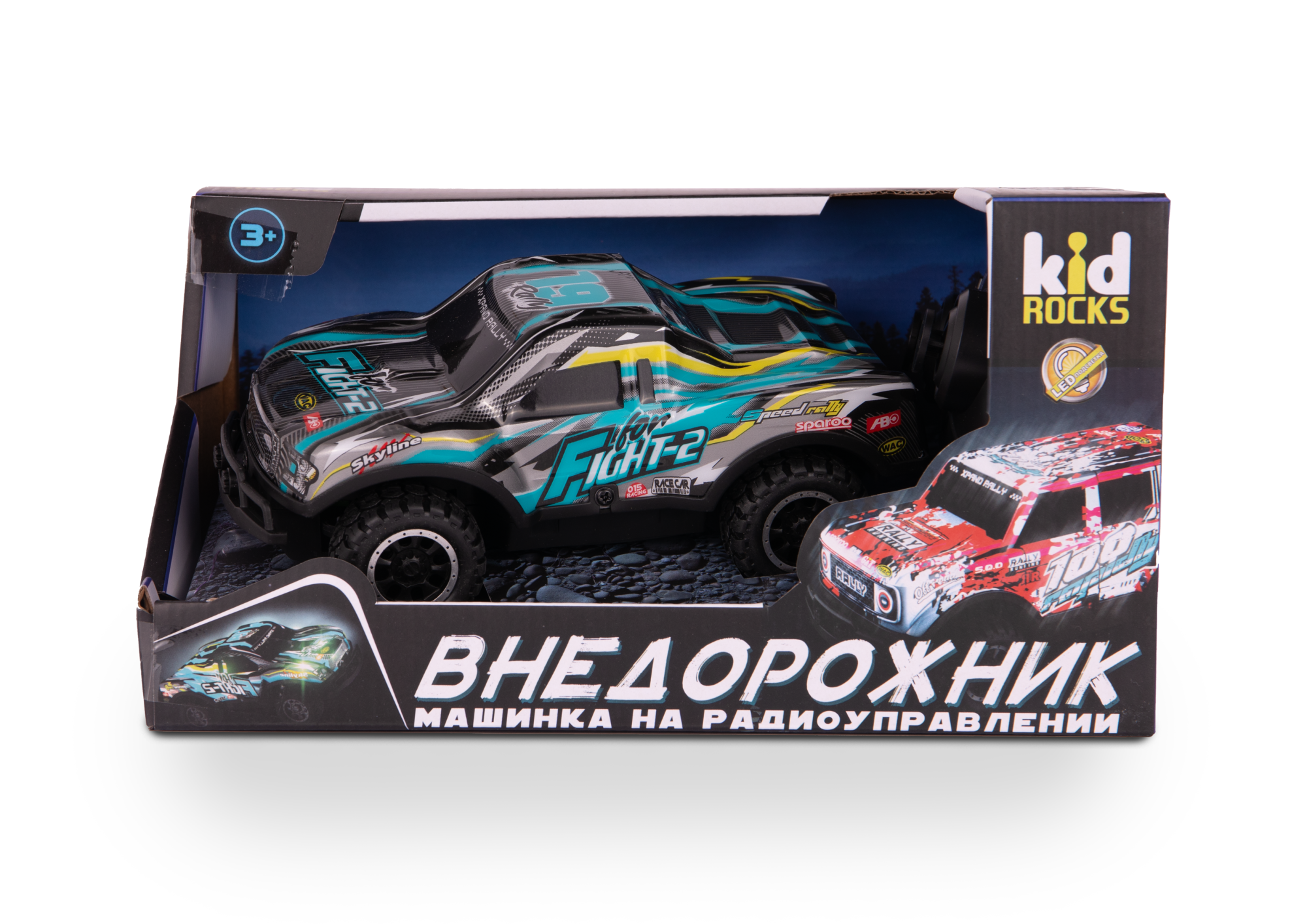 Машинка Р/У Kid Rocks 1:24 Внедорожник-пикап, синий