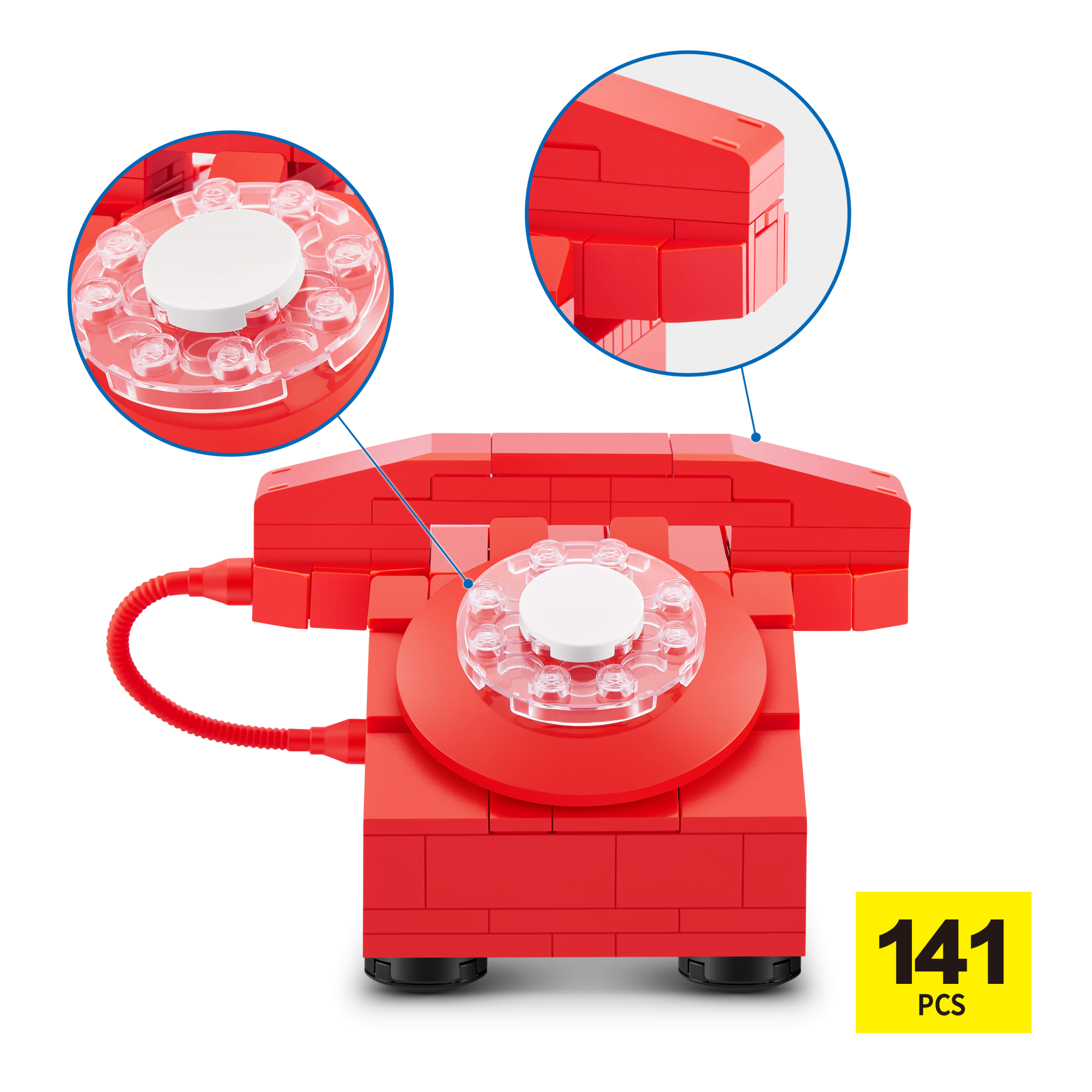 Игровой набор конструктор ZURU MAX Premium Retro Building Bricks Collection (до 221 детали)