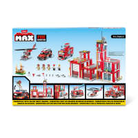 Конструктор ZURU MAX "Городские приключения" Пожарная часть S1, 976 дет.