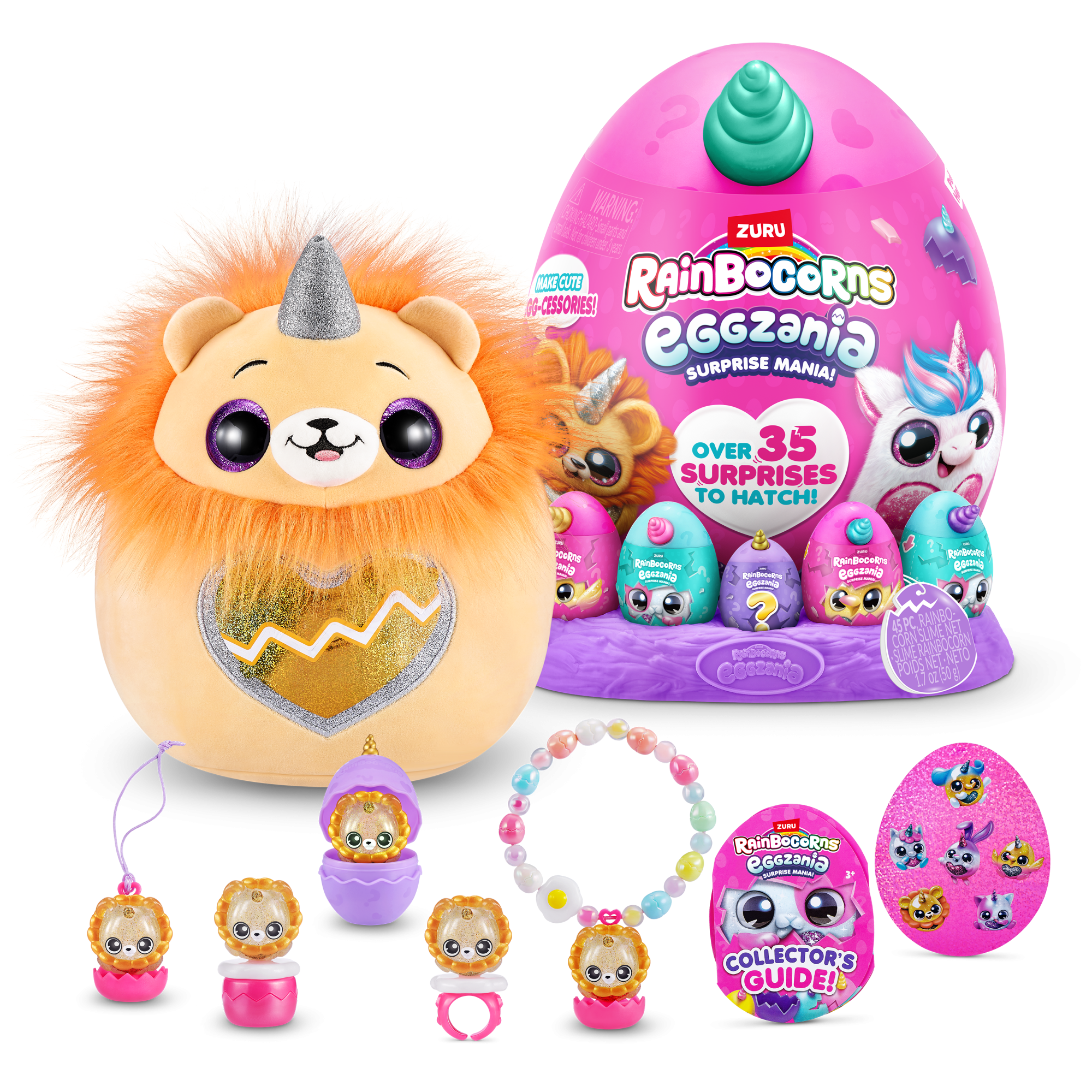 Игровой набор-сюрприз ZURU Rainbocorns Eggzania S1 с акс. в асс.