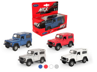 Машинка WELLY 1:38 Land Rover Defender I, пруж. мех., цв. в асс.