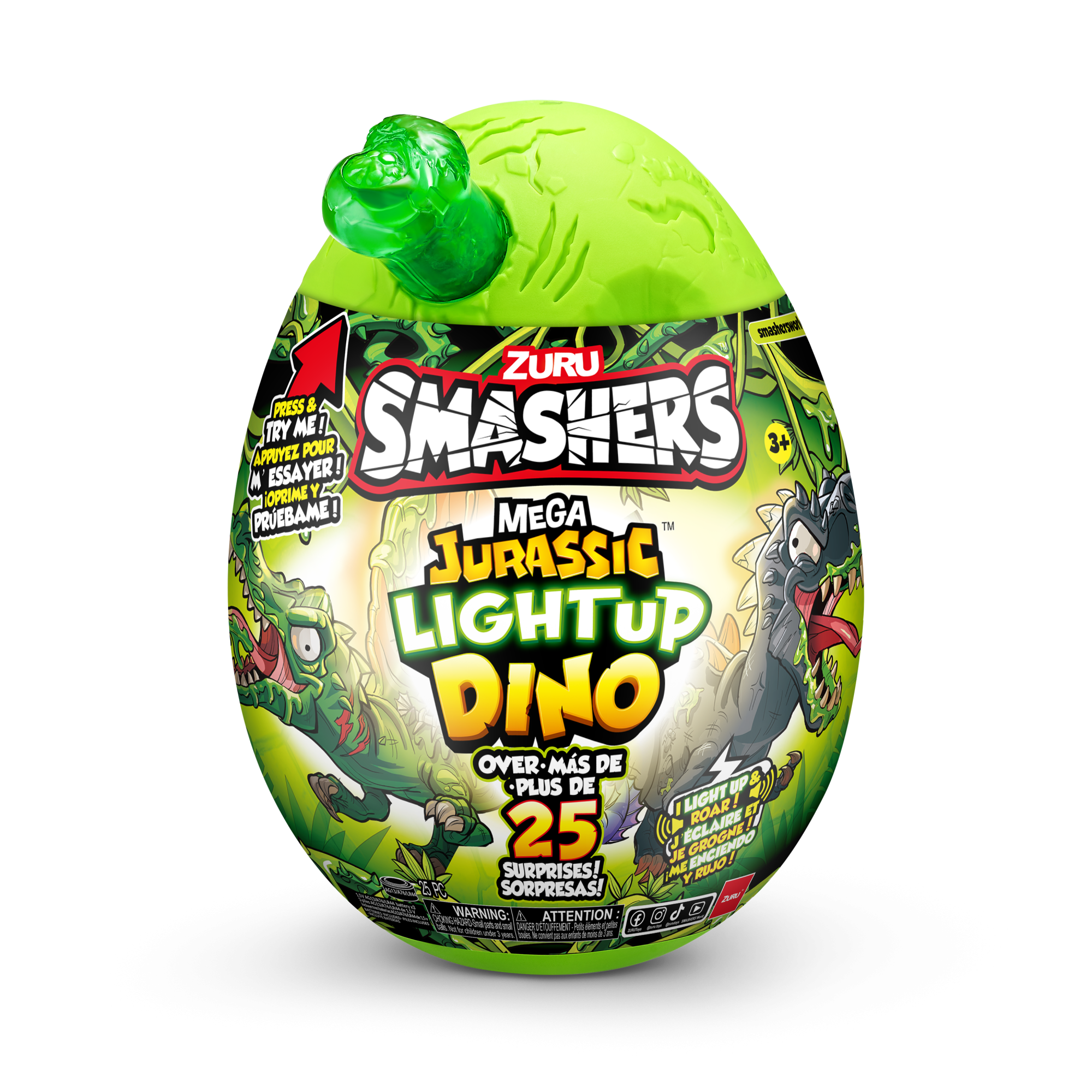 Игрушка Zuru Smashers: "Mega Jurassic Light-Up Dino", в ассортименте